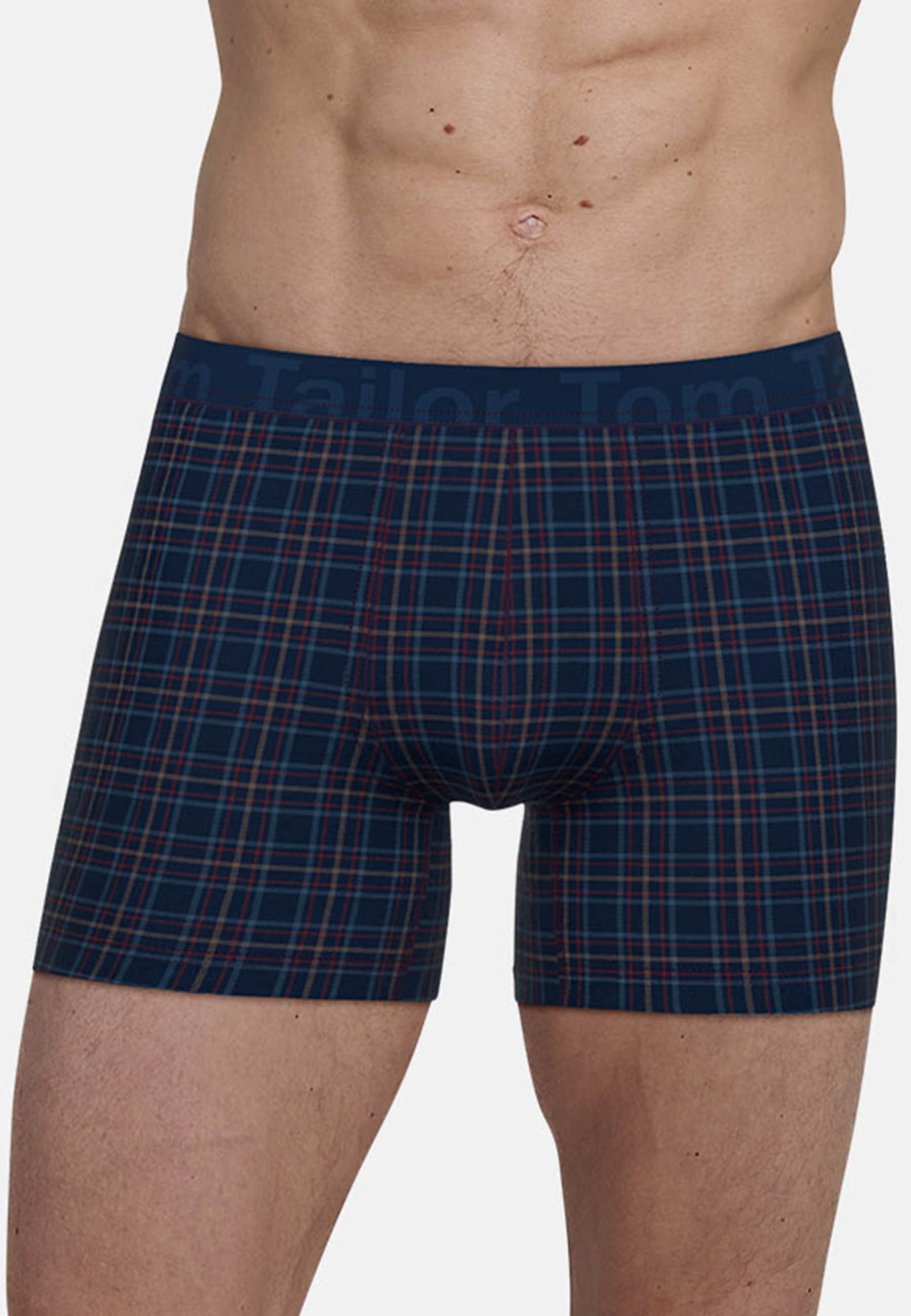 TOM TAILOR Boxershorts Kentucky Logobund, basic, bequem, weich, kariert, Baumwollmix