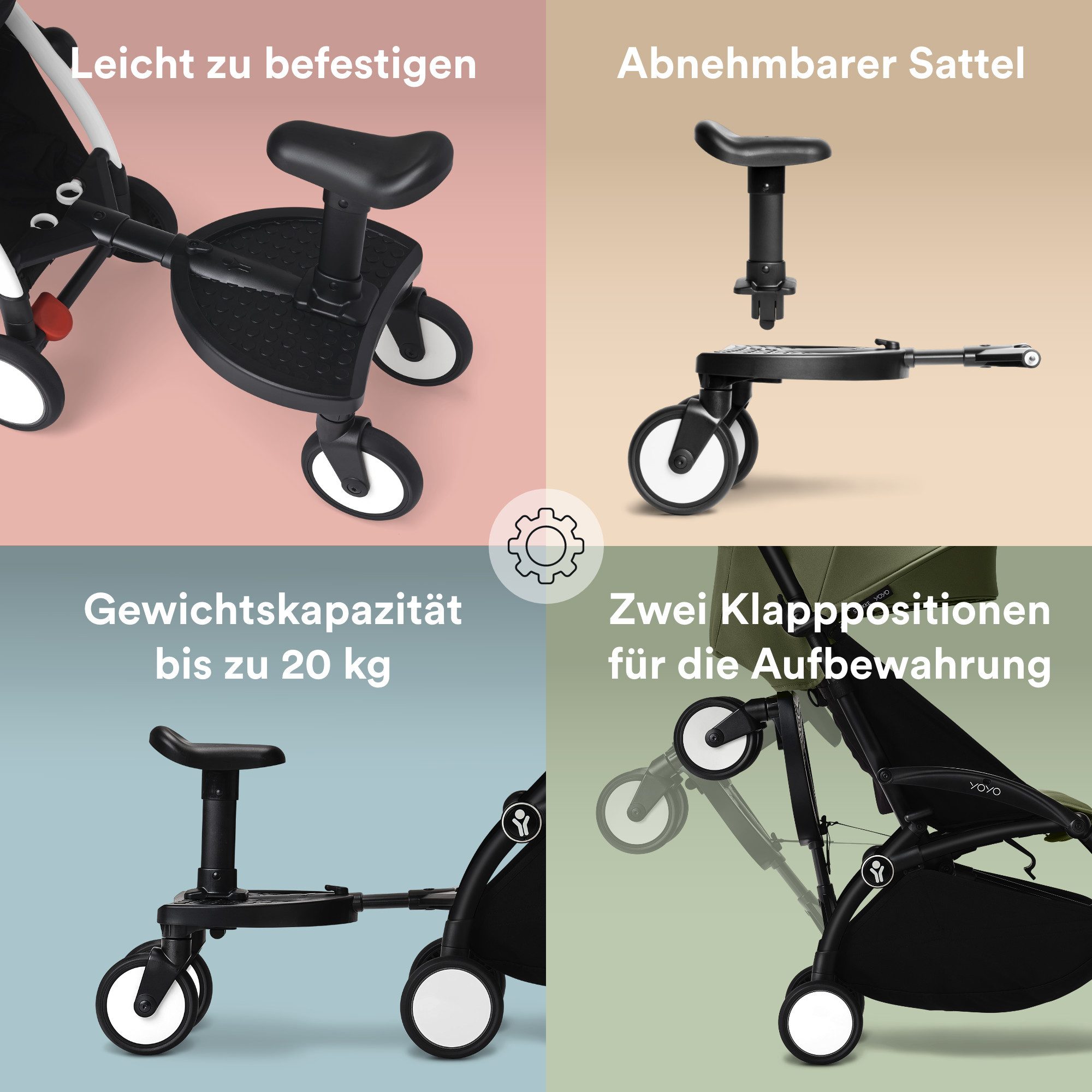 Stokke Buggyboard YOYO Board - Ein zusätzlicher Sitzplatz auf der Fahrt für dein Kind