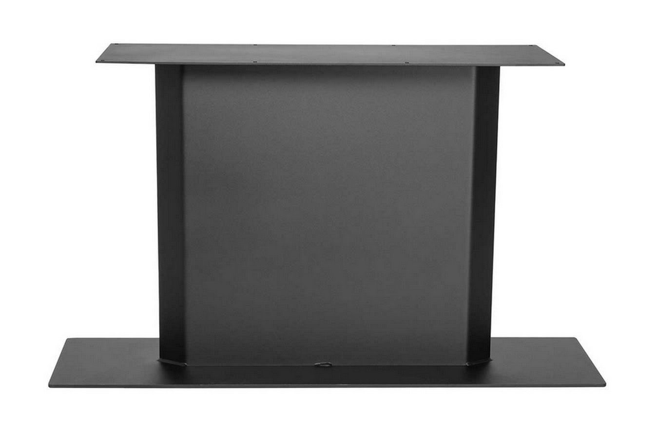 schwarz Tischgestell Mittelfuss Arva II Stahl Tischbein Tischhelden