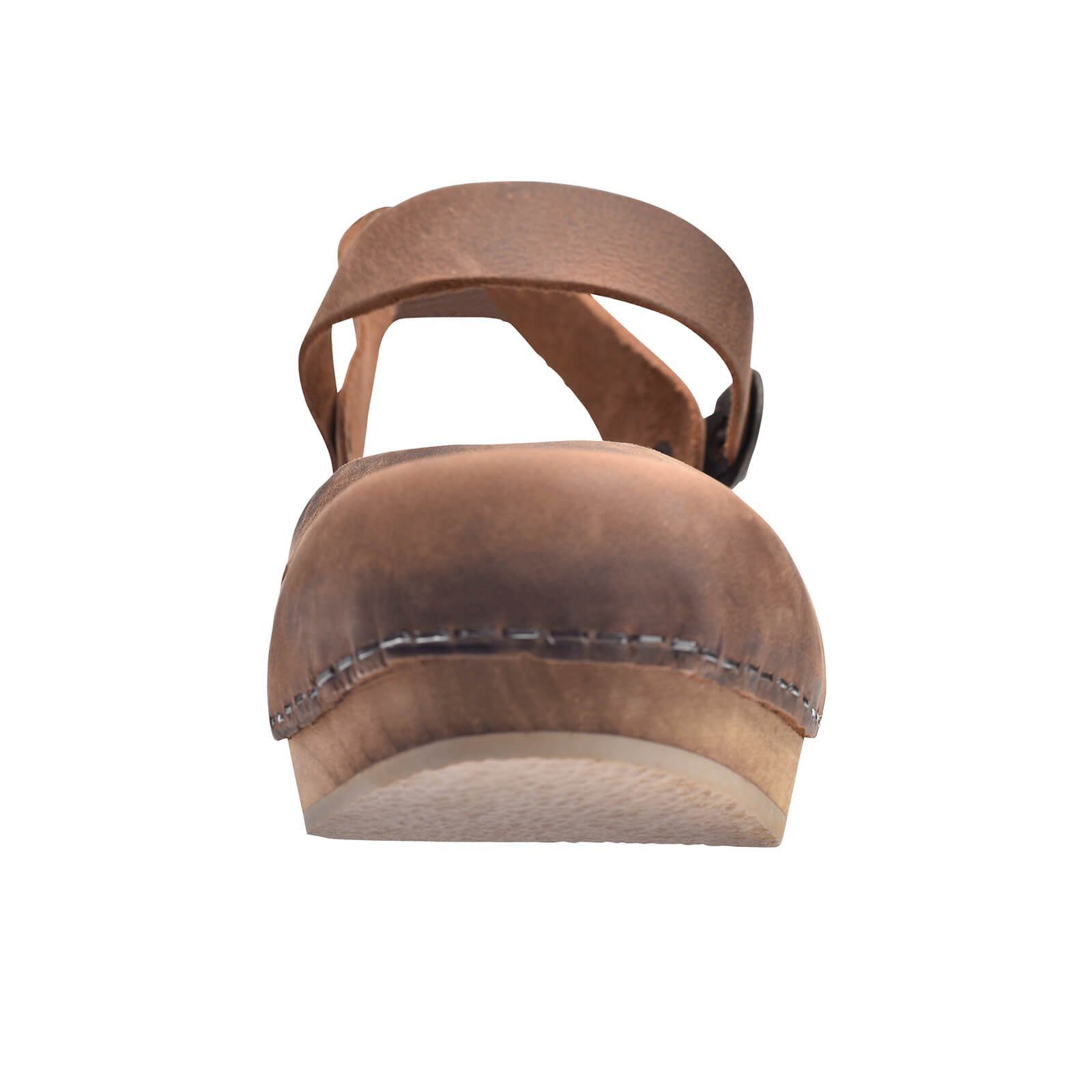 Sanita Wood-Matrix Square Flex Sandal Sandale Chestnut Sandale