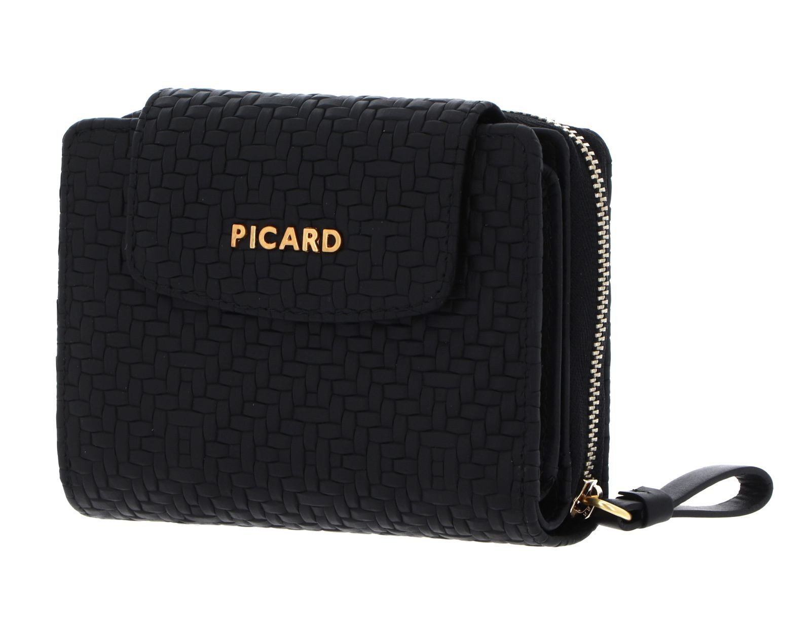 Picard Geldbörse Zip Wallet, aus echtem Rindsleder