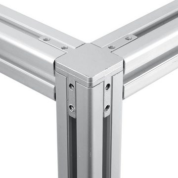 TWSOUL Winkelverbinder 3D-Winkelverbinder Euro 4040 mit 8 Schrauben, (Spar-Set, 4-St), Aluminium