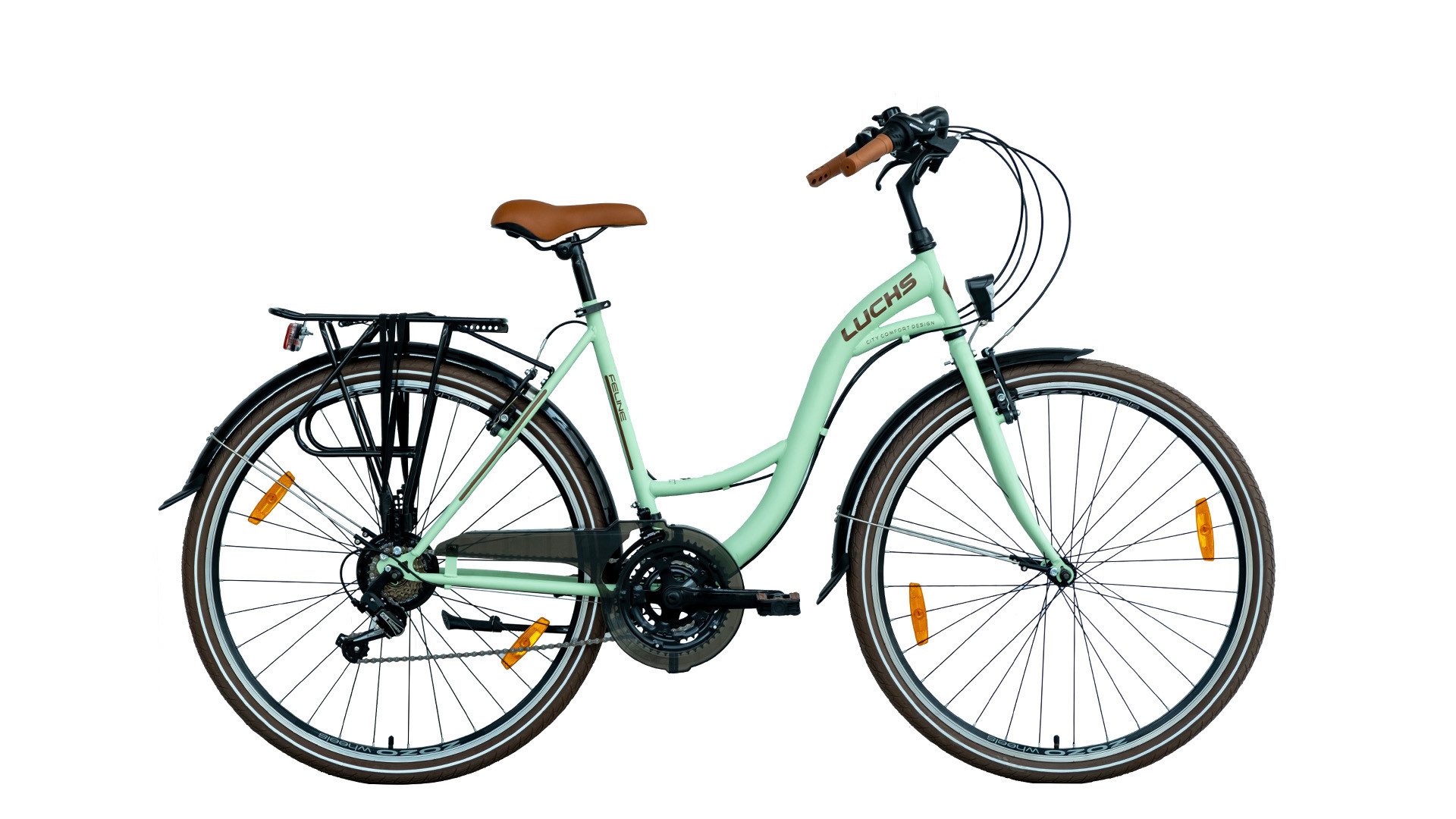 Cityrad 28" Zoll Luchs Feline Citybike Damenrad 21-Gang Shimano Cityrad