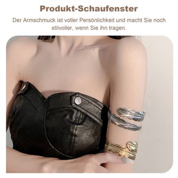Daisred Armreif Set 5 Stücke Armband Armbandset Oberarm Armbänder Für Damen Verstellbaren (5-tlg)