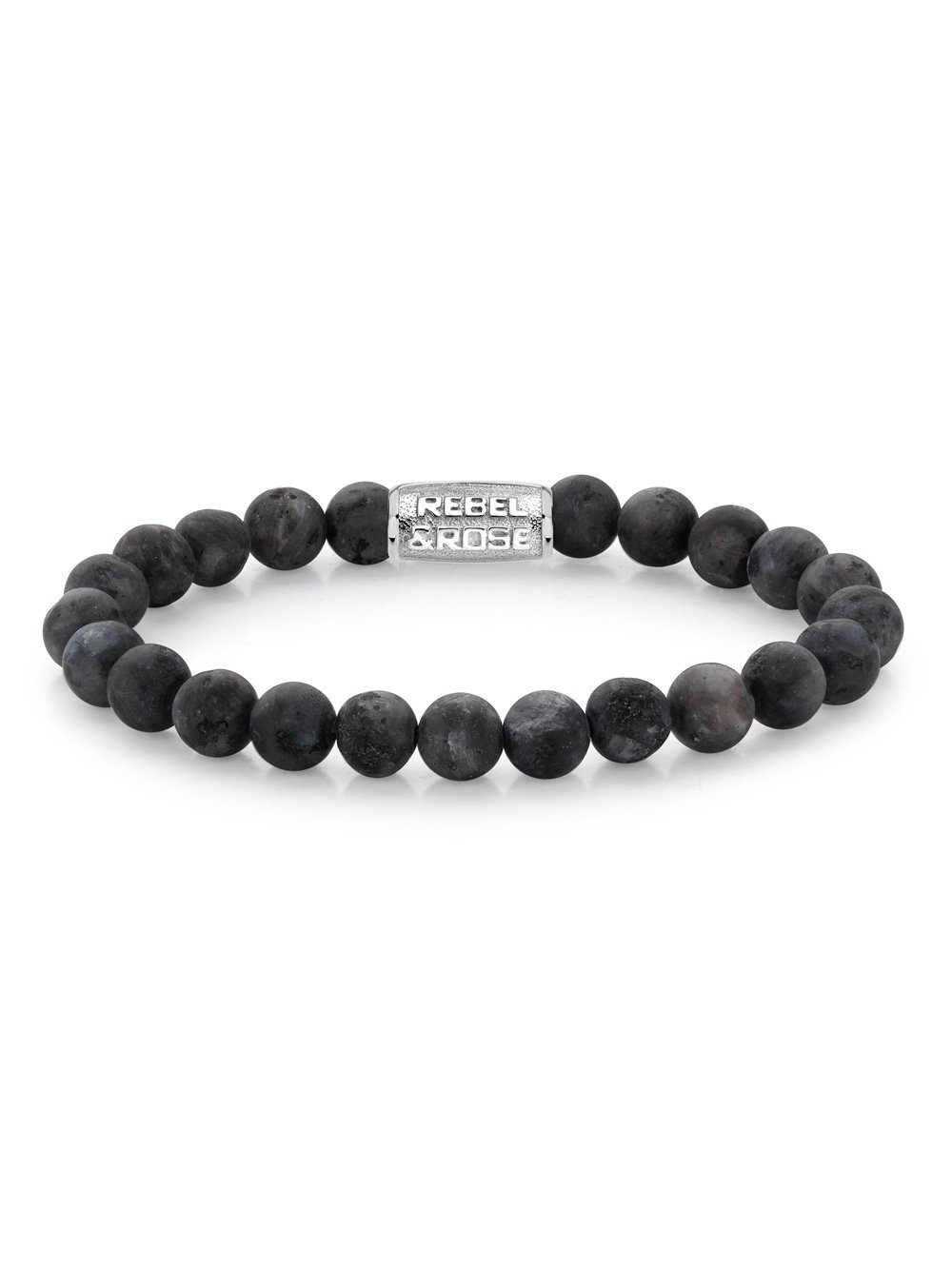 Rebel & Rose Armband Rebel & Rose Armband Matt Grey Seduction RR-80025-S-M Herren