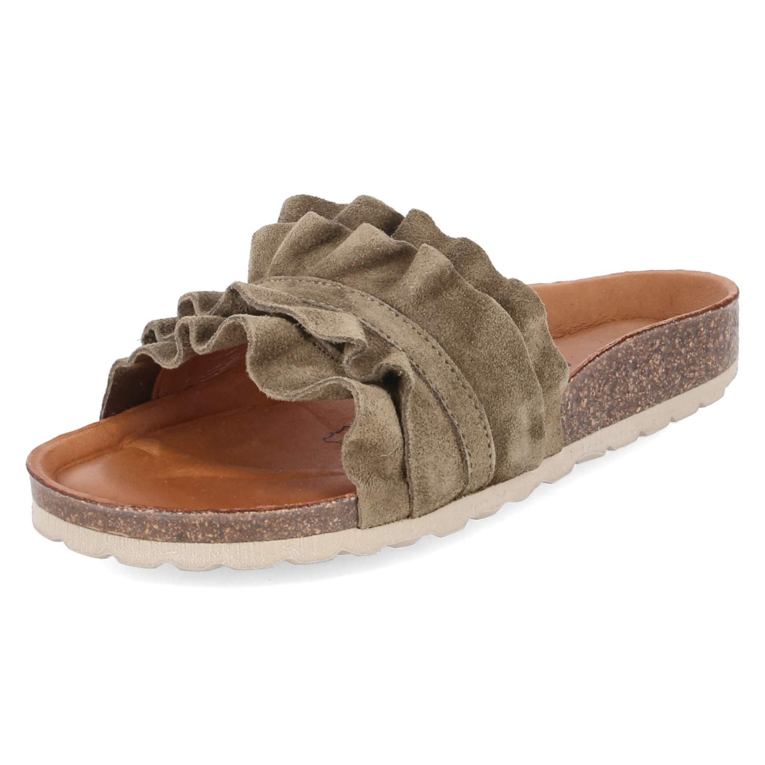 Palado Palado PALA-251-781050-07 Damen Rauleder green Pantolette