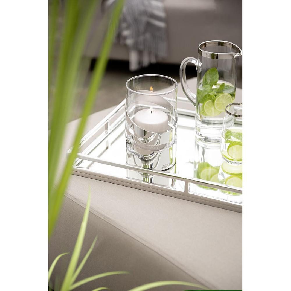 Fink Kerzenhalter Windlicht Jazz mit Glasaufsatz (16,5cm)