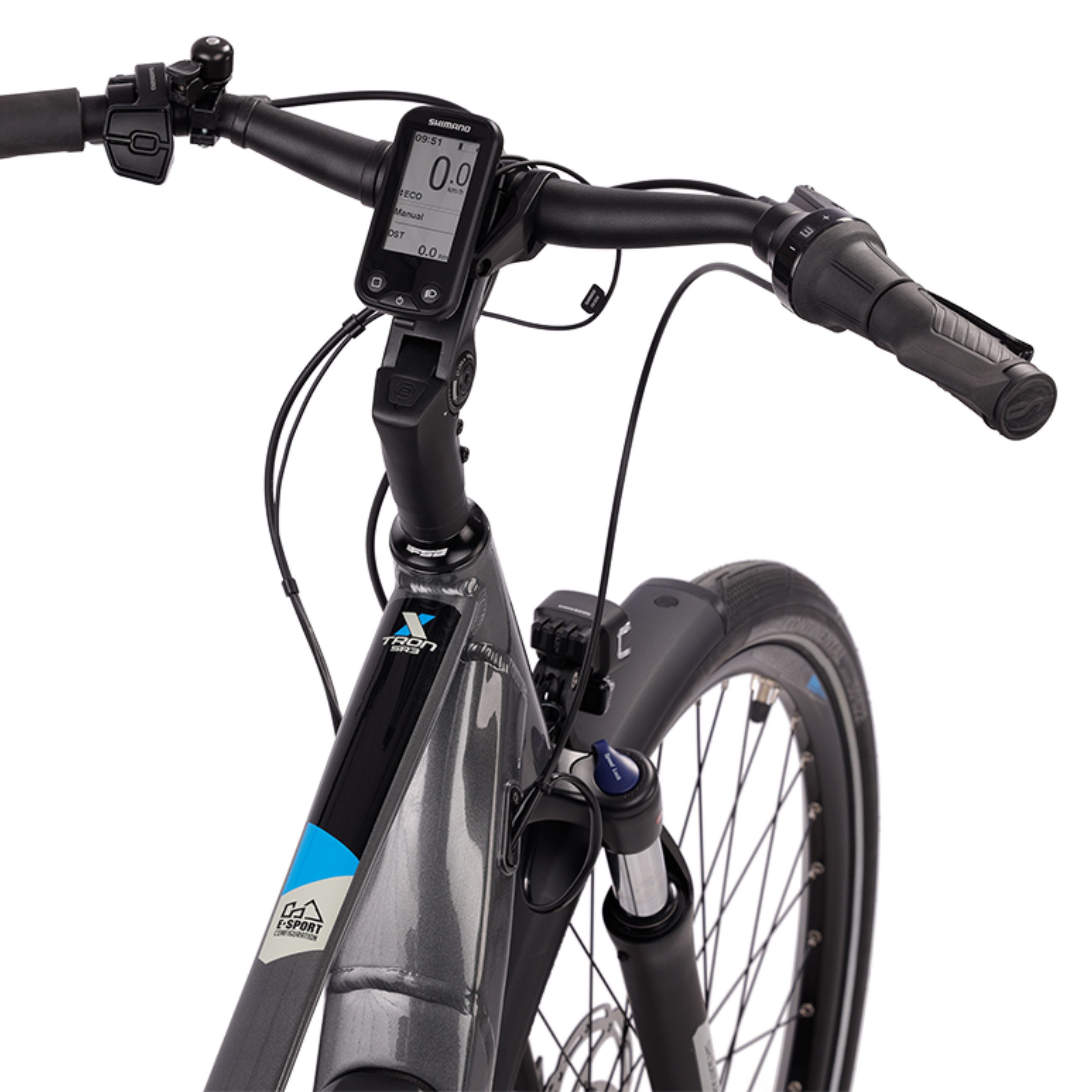 Airtracks E-Bike Cityrad 28 Zoll E-Bike Herren City Fahrrad X-Tron SR3 SHIMANO STеPS E-5000, 5 Gang, Nabenschaltung, Mittelmotor, 418 Wh, 5 GANG Shimano NEXUS INTER - 45cm 50cm 55cm