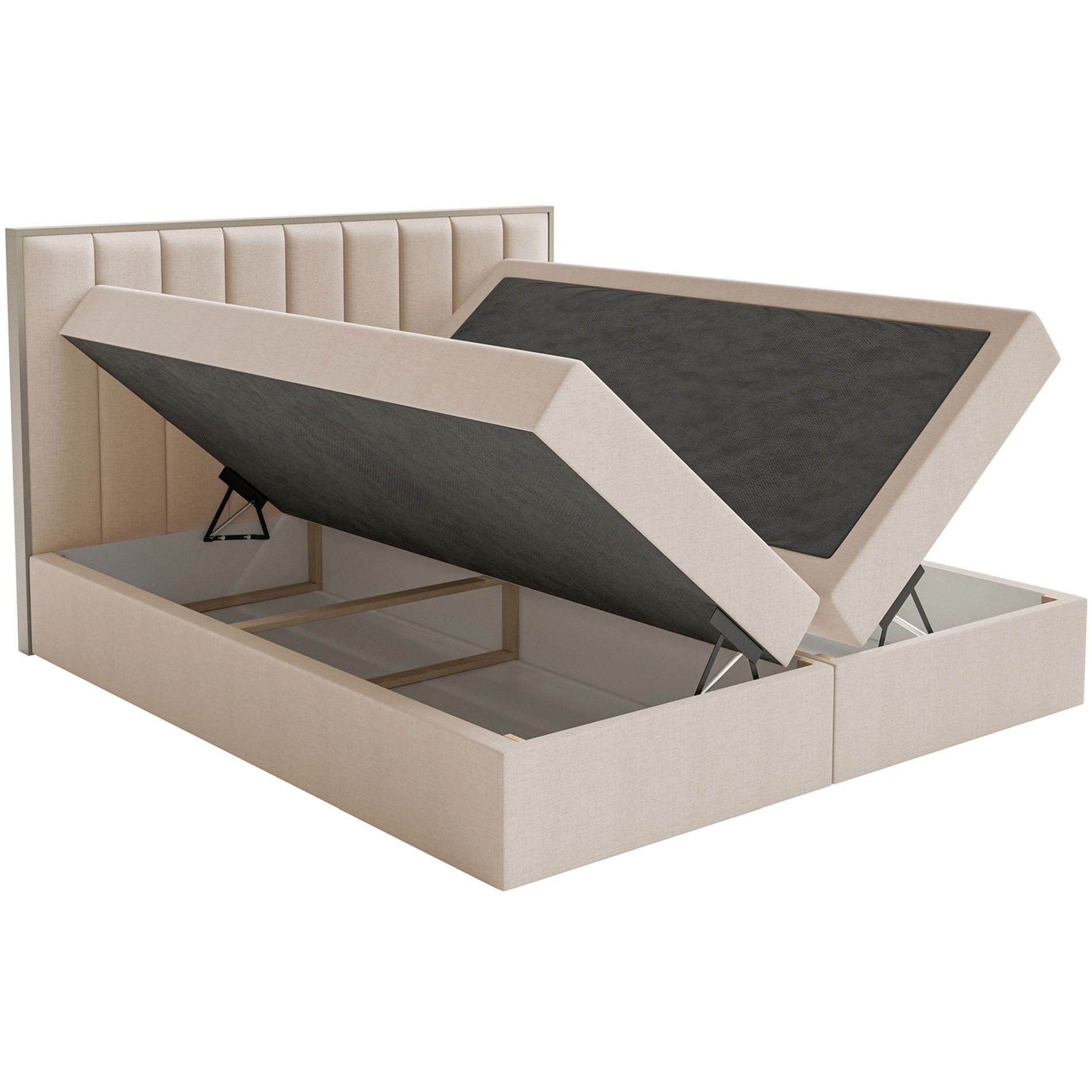 Selsey Boxbett TOGENTS, mit Bettkasten, Topper & Matratze, Chenille hydrophob