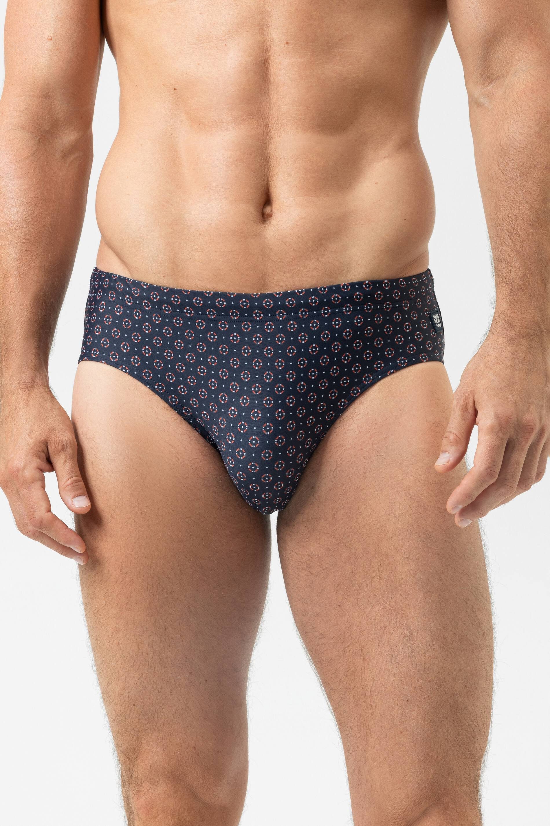 mey Badeslip Mey Herren Badehose Serie Survival Circle (1-St) Badepants, Gemustert, Chlorecht, Meerwasser-resistent