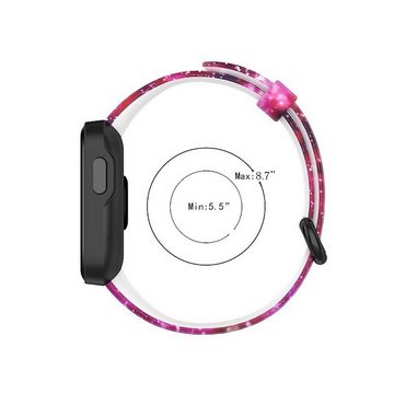 Wigento Smartwatch-Armband Für Xiaomi Mi Band 7 Pro Watch Uhr Kunststoff / Silikon Armband Ersatz Arm Band Ersatz Muster 1