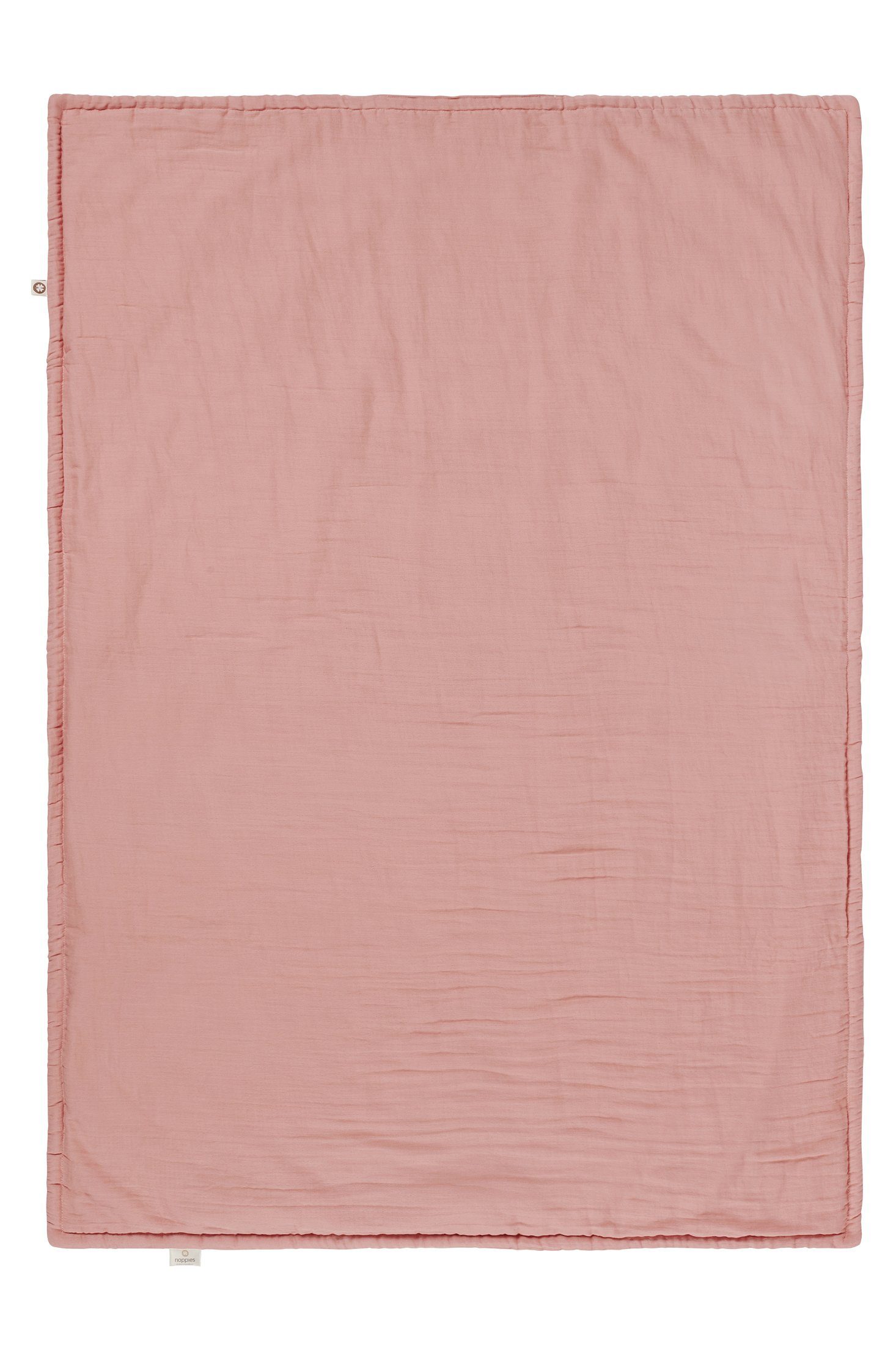 Rose Decke Babydecke Misty Noppies für das Noppies Filled 100x140 cm, Bettchen