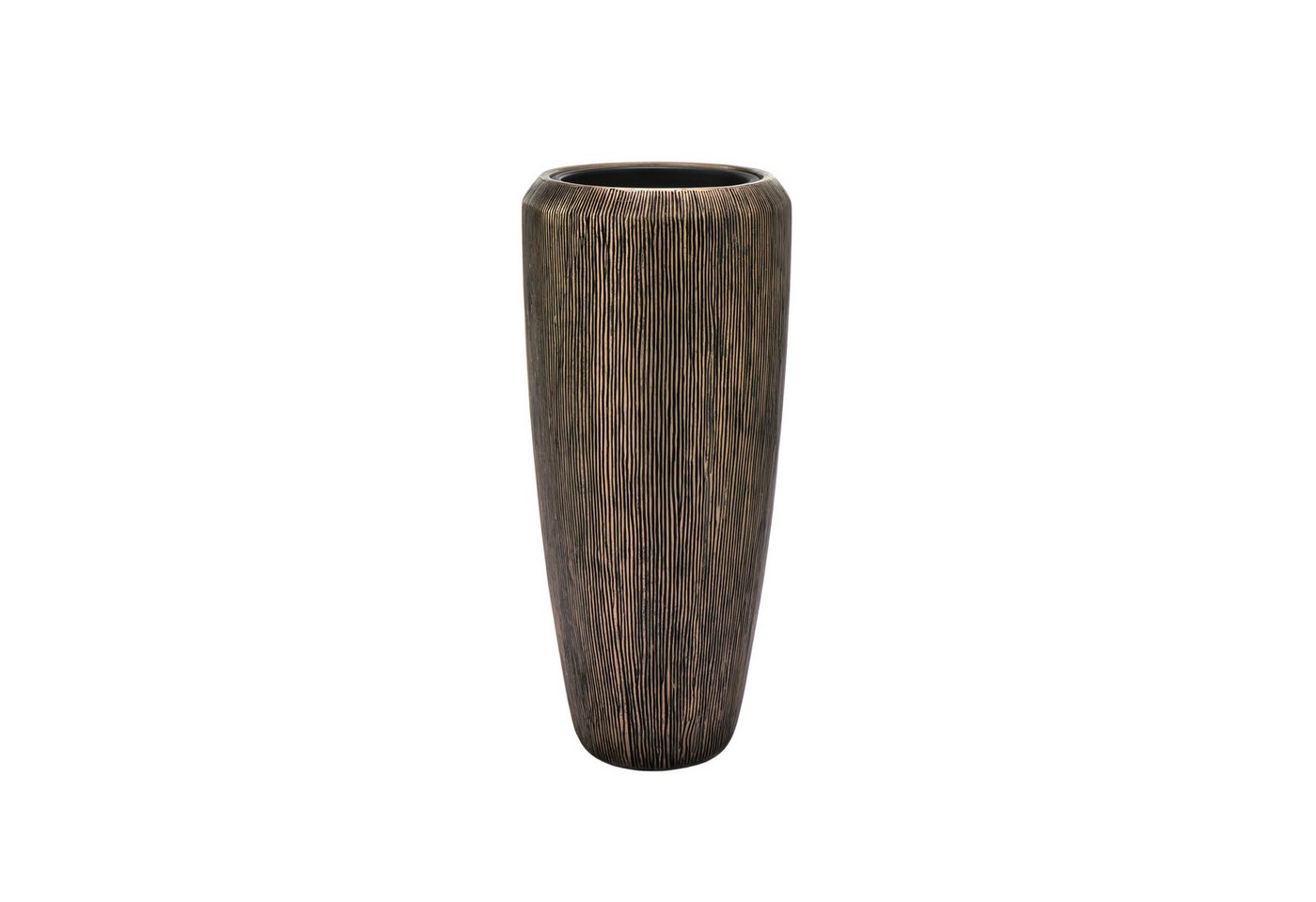 Flingora Bodenvase Esmee, mit Einsatz - Fiberglas - Indoor - Bronze - Höhe 75 cm