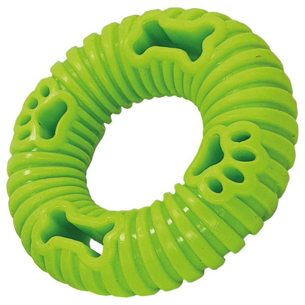 Outdoor-Spielzeug Hundespielzeug Soft TPR Ring grün