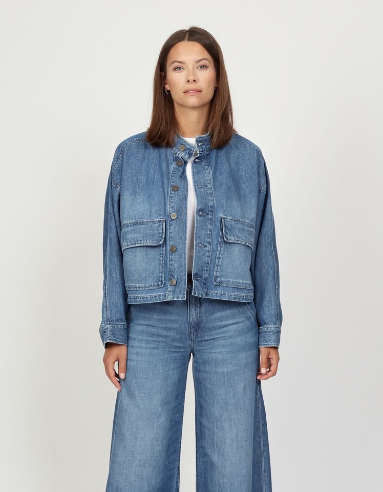 Jeansjacke – Oversized Cropped Jeansjacke