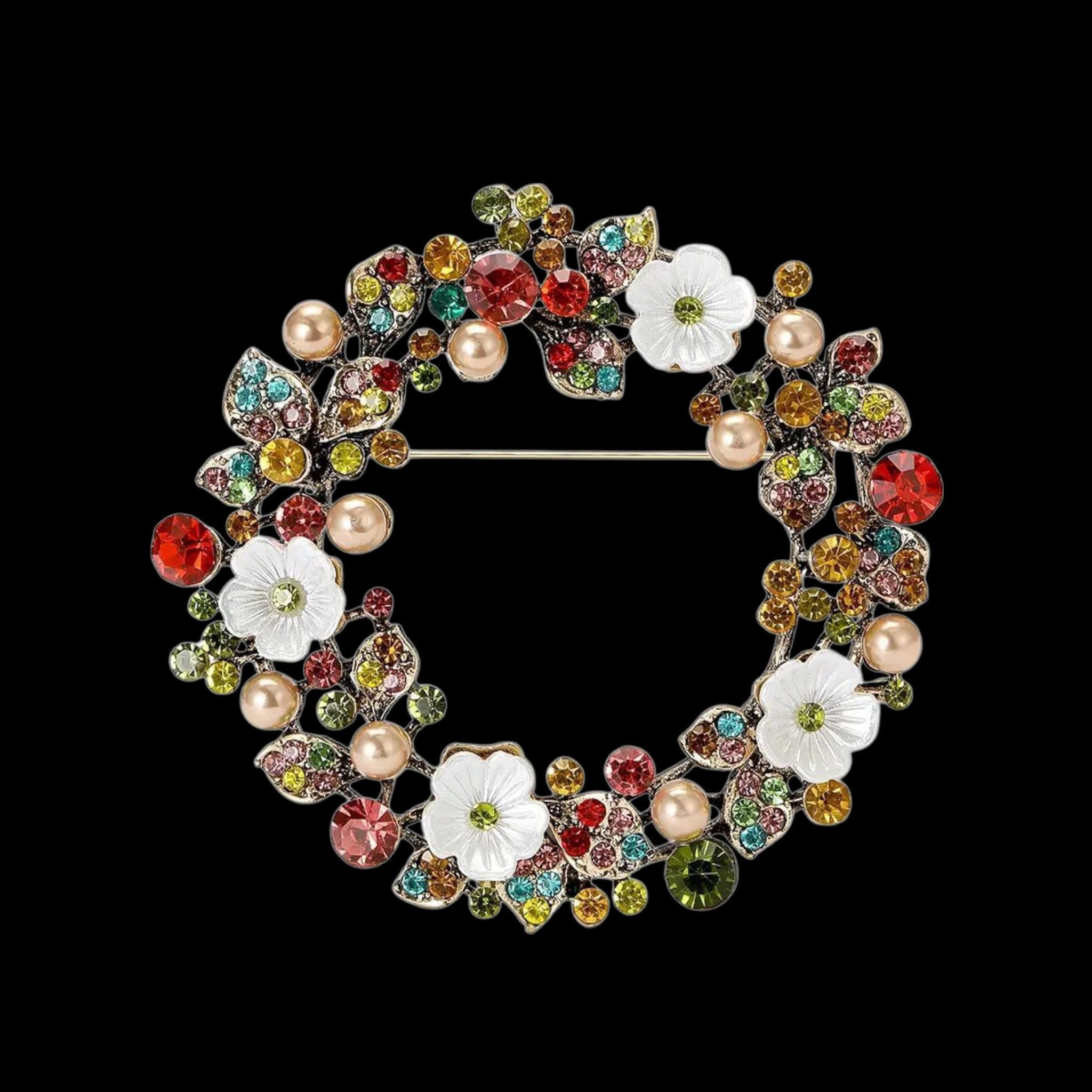 Dark-Desires Brosche Brosche vintage Blumenkranz, Damen Brosche vintage Acc günstig online kaufen