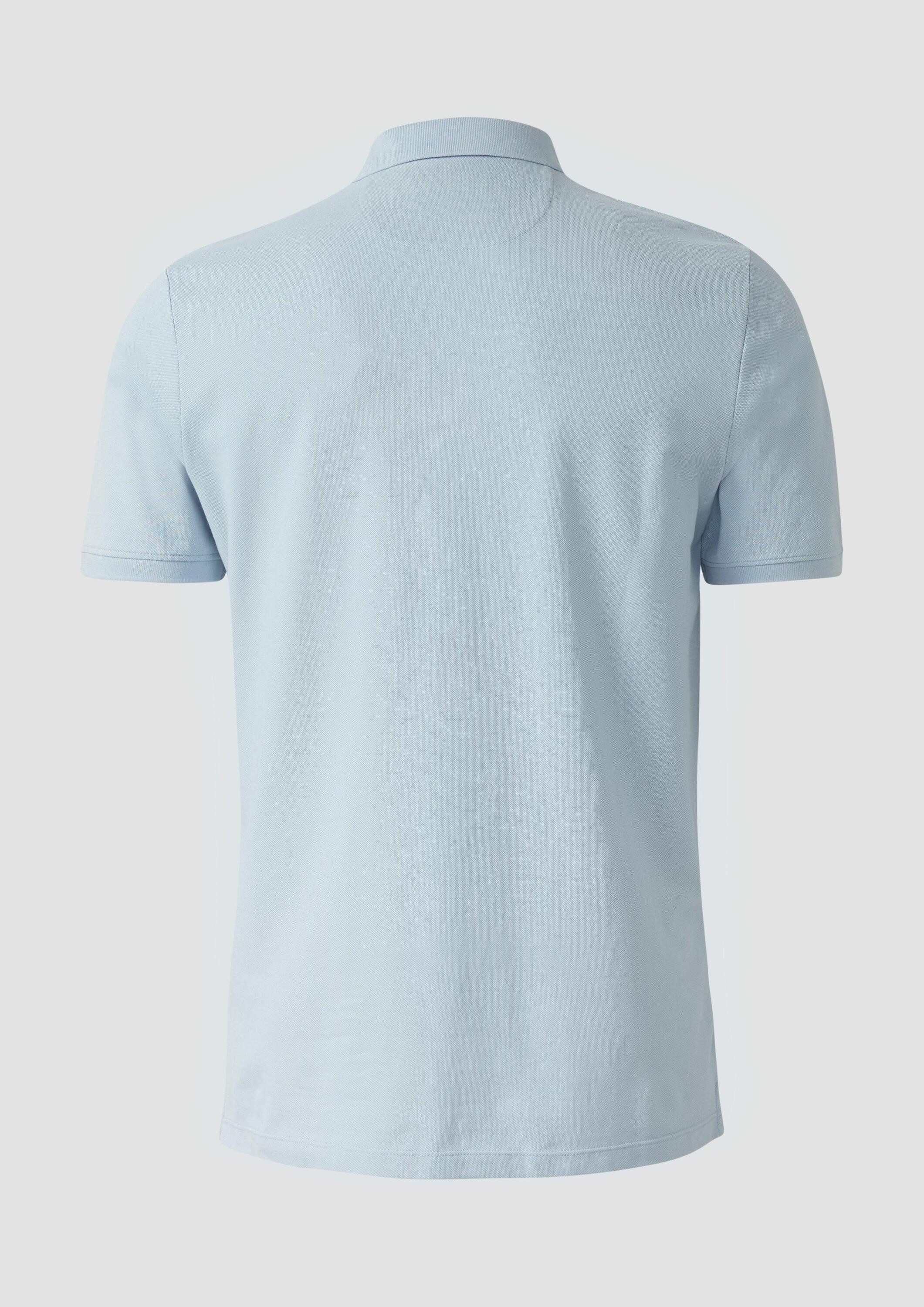 s.Oliver Kurzarmshirt Polo-Shirt Poloshirt aus Baumwollpiqué