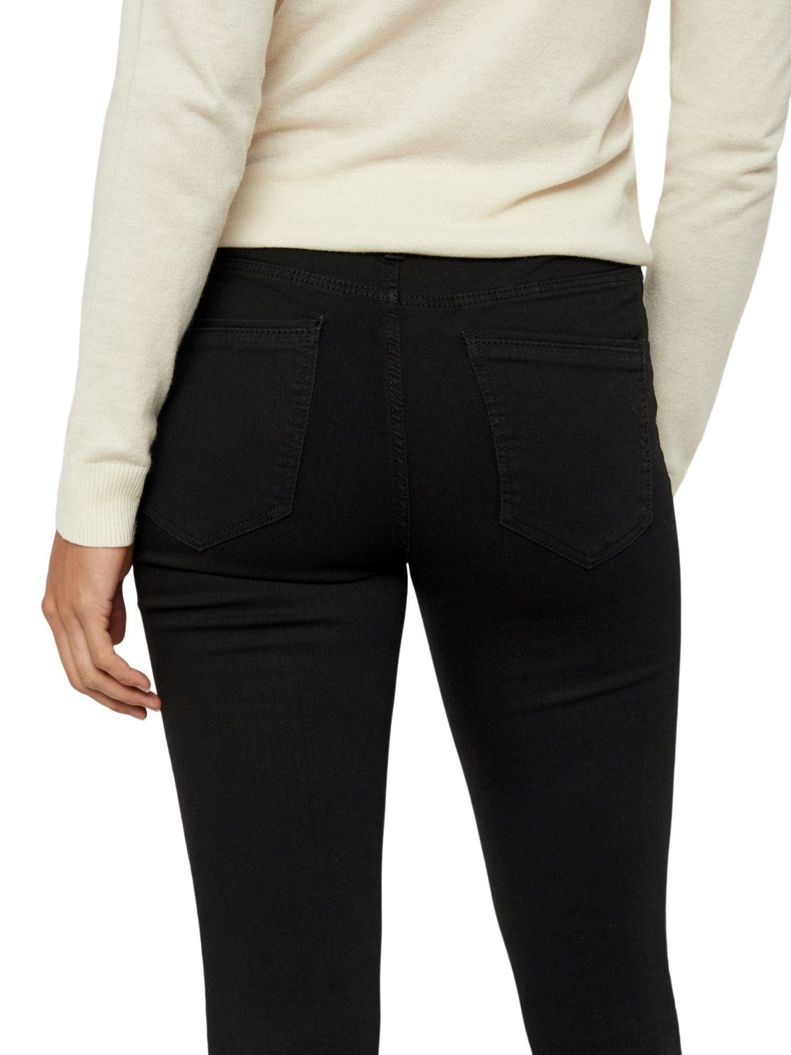 Vero Moda MR mit VI120 S Slim-fit-Jeans JEANS VMTANYA Stretch Jeanshose PIPING