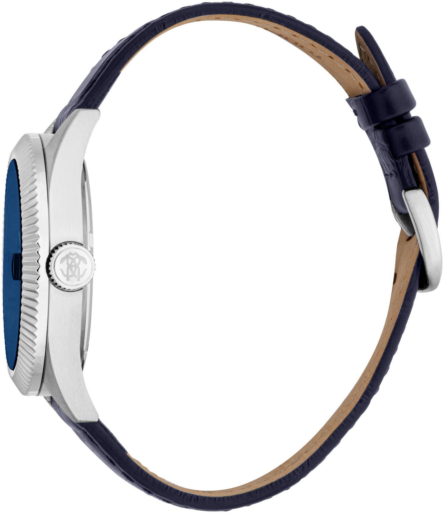 roberto cavalli Quarzuhr Uomo Classico III RC5G113L0025, Armbanduhr, Herrenuhr, Lederarmband, analog, Tag