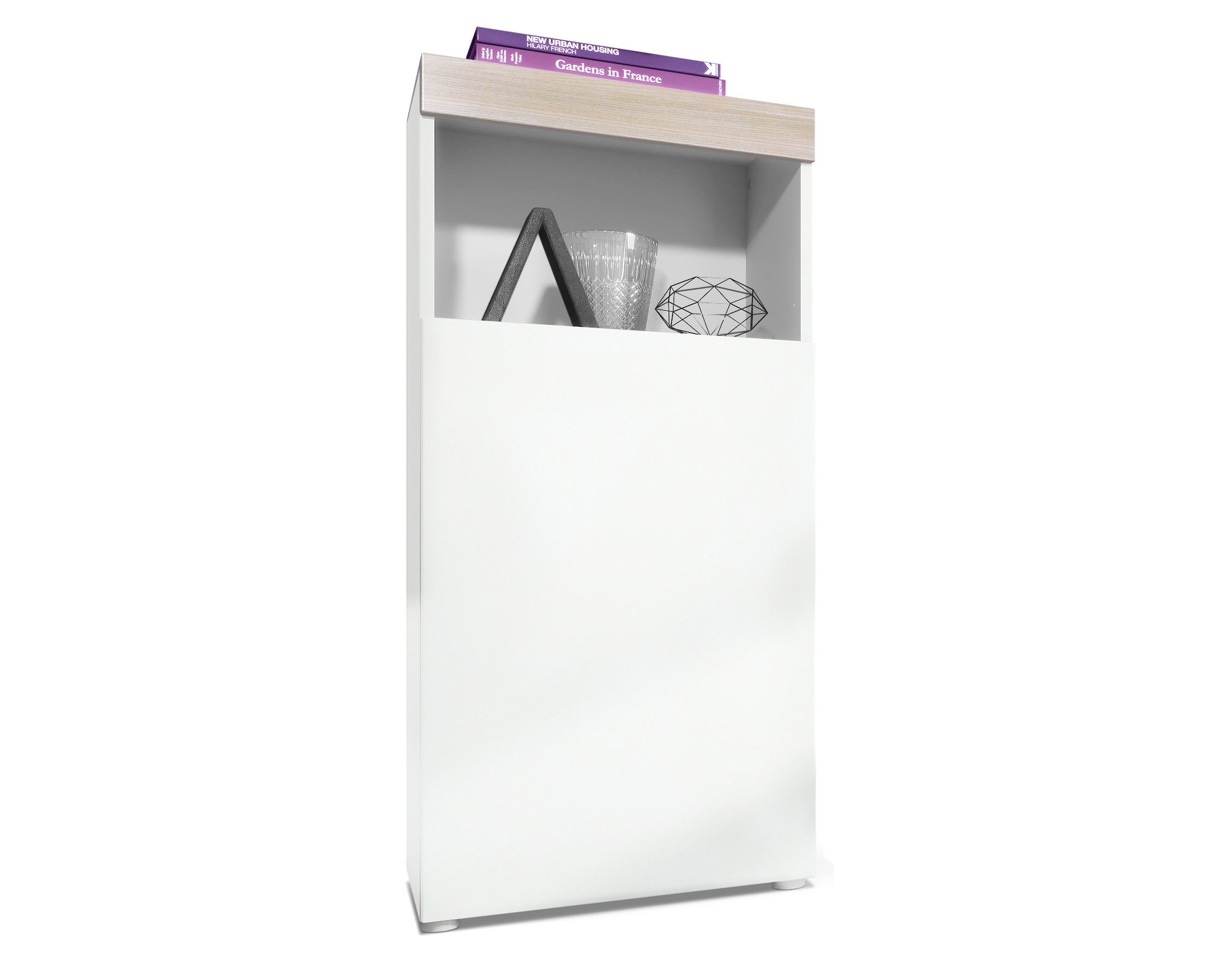 Vladon Standvitrine Pure (Vitrine, Korpus, Eiche günstig online kaufen
