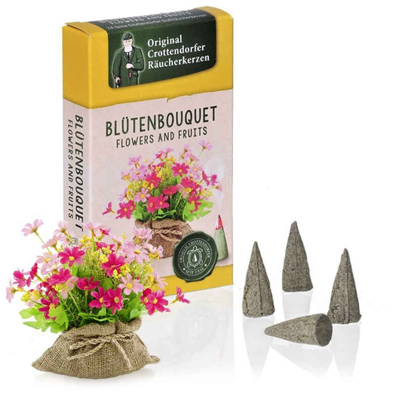 Crottendorfer Räuchermännchen 1 Päckchen Räucherkerzen Flowers & Fruits Blütenbouquet - 24er Packung
