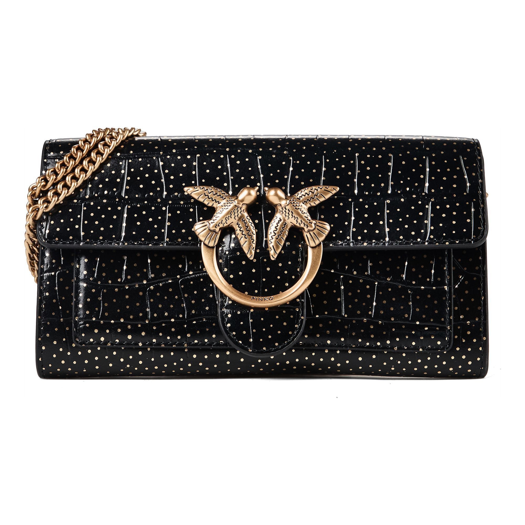 PINKO Clutch Love One, Leder