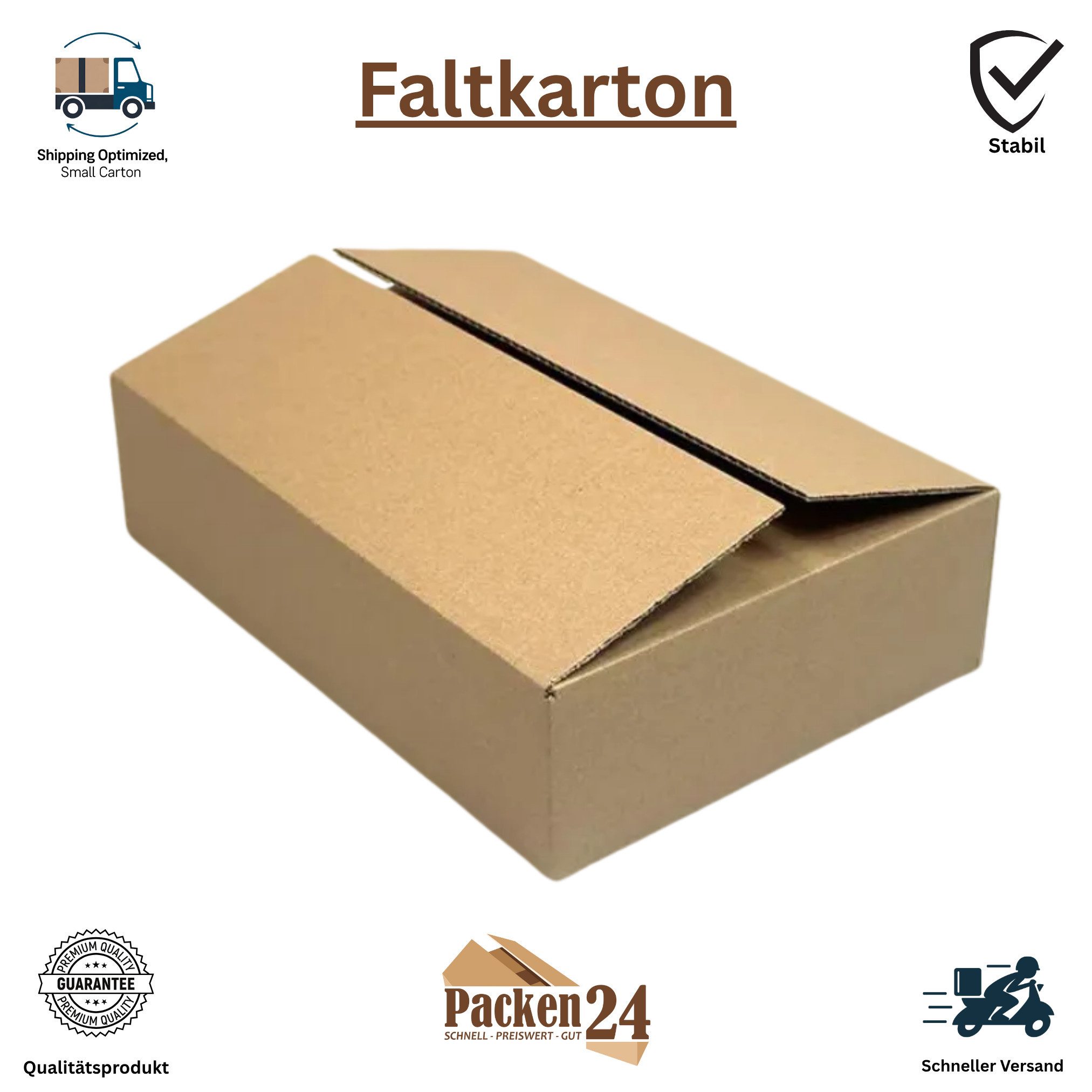 Versandkarton Faltkarton DHL Kleinpaket 345 x 244 x 71 mm
