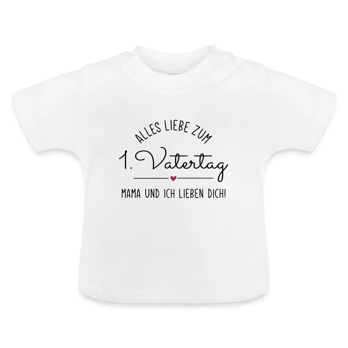 Spreadshirt T-Shirt Alles Liebe Zum 1. Vatertag Von Mama Und Mir Baby Bio-T-Shirt (1-tlg)