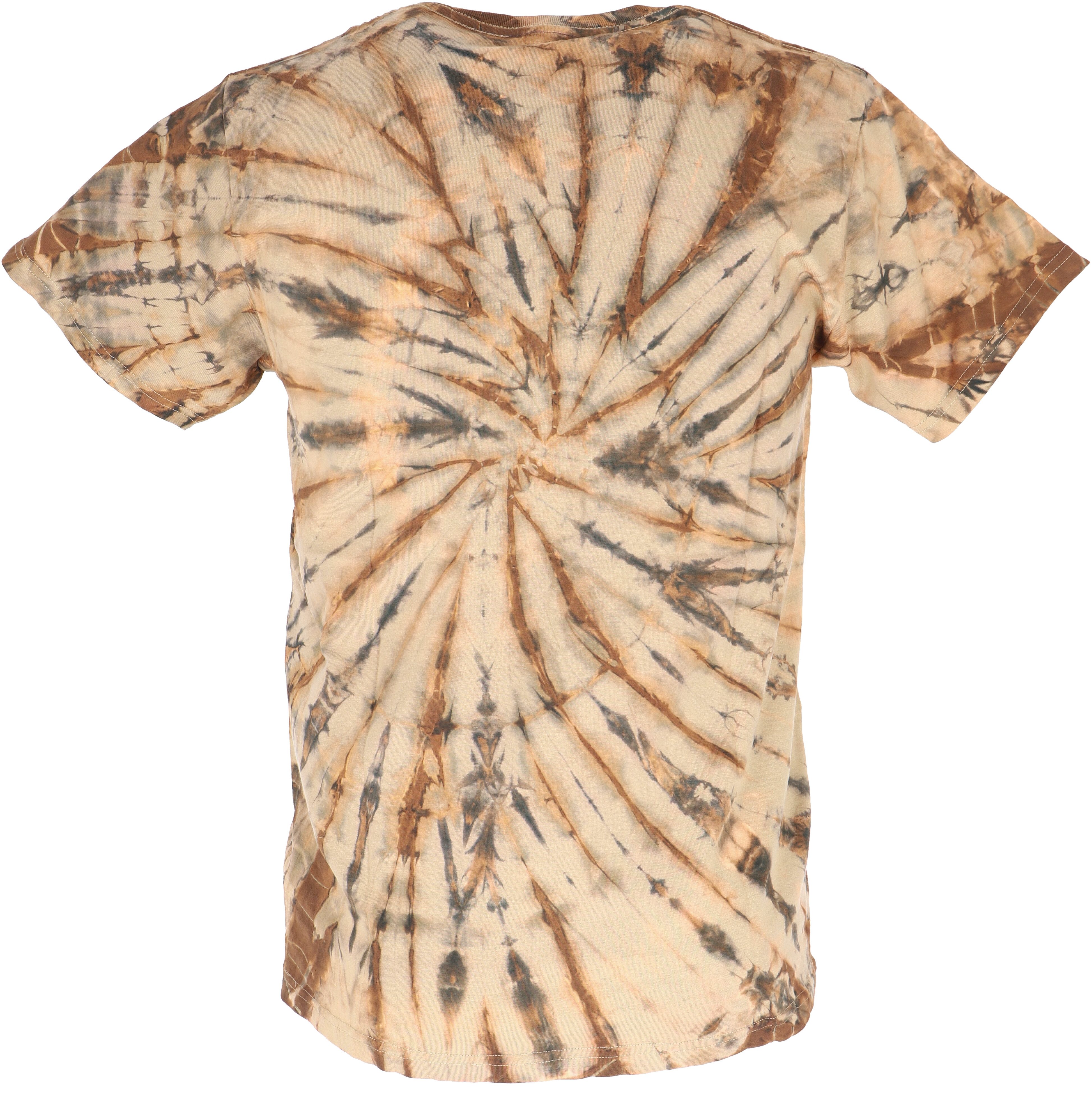 Guru-Shop T-Shirt Batik T-Shirt, Herren Kurzarm Tie Dye Shirt -.. Goa Style, alternative Bekleidung, Handarbeit, Hippie, Festival