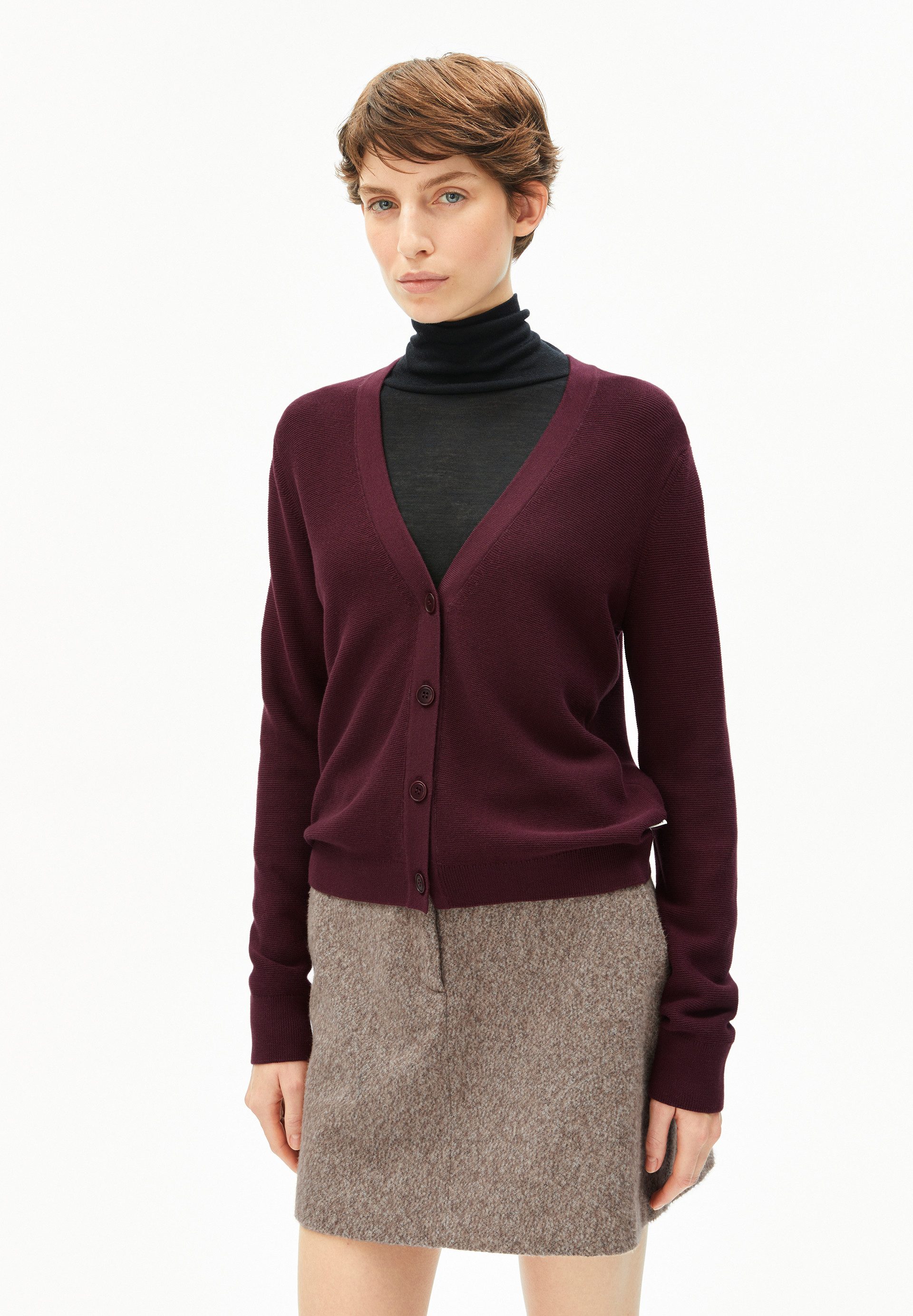 Cardigan MENAAL LINKS LINKS Strickjacke aus Bio-Baumwolle