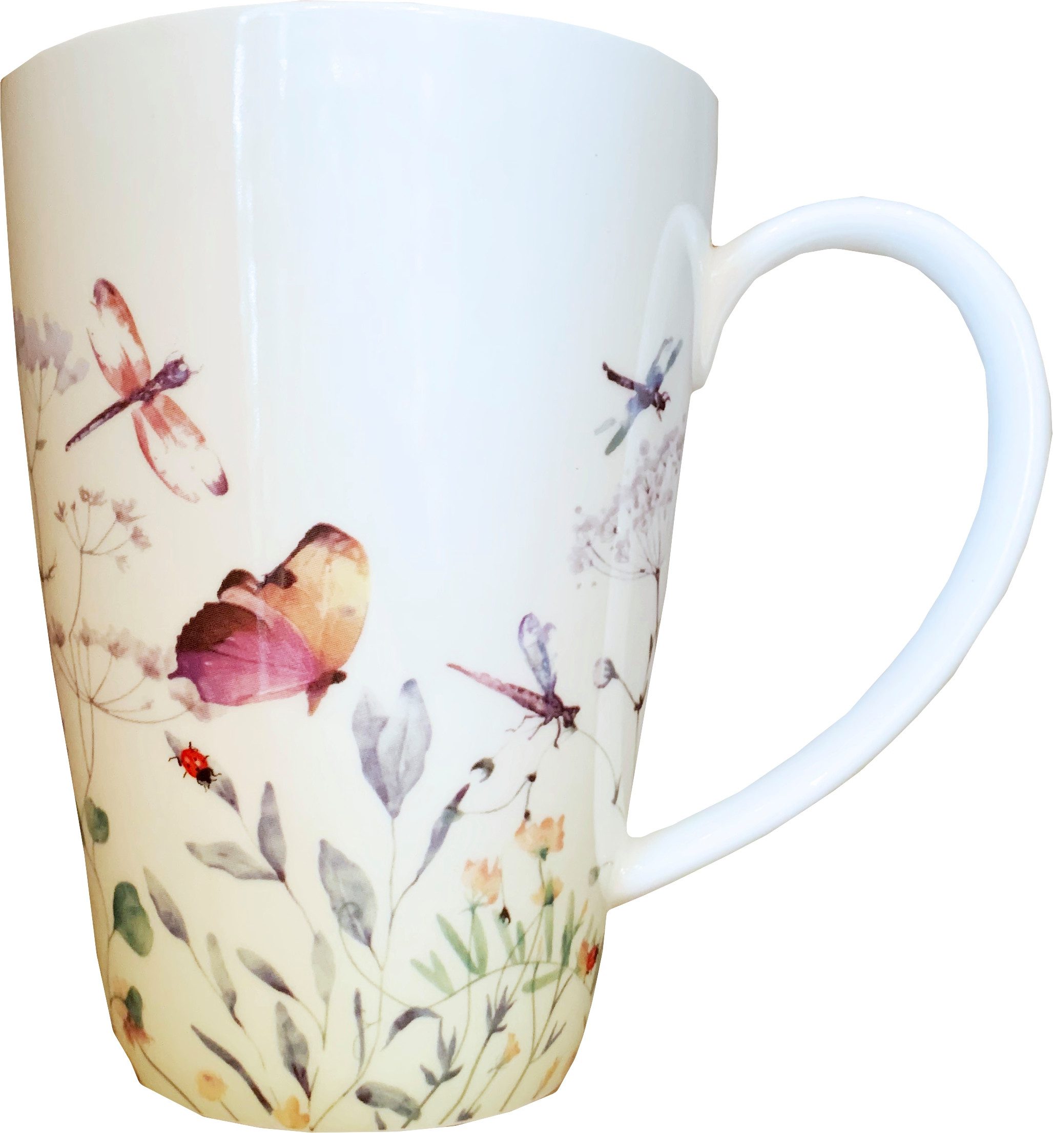 TeaLogic Tasse Papillon Jumbobecher 0,5L Fine Bone China, 1-tlg.