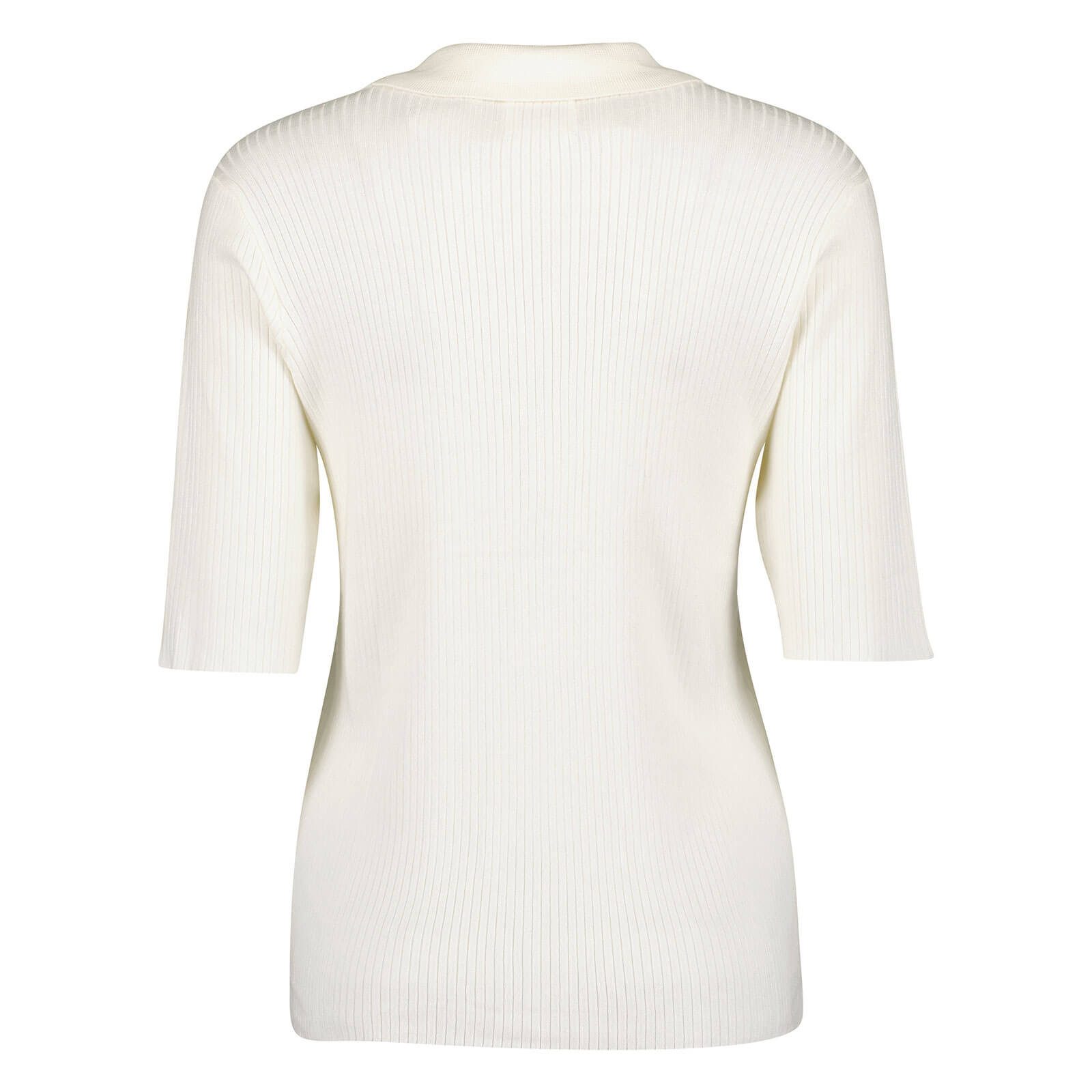 Blue Seven 3/4 Arm-Pullover Damen Pullover Unifarben mit offenem Polokragen günstig online kaufen