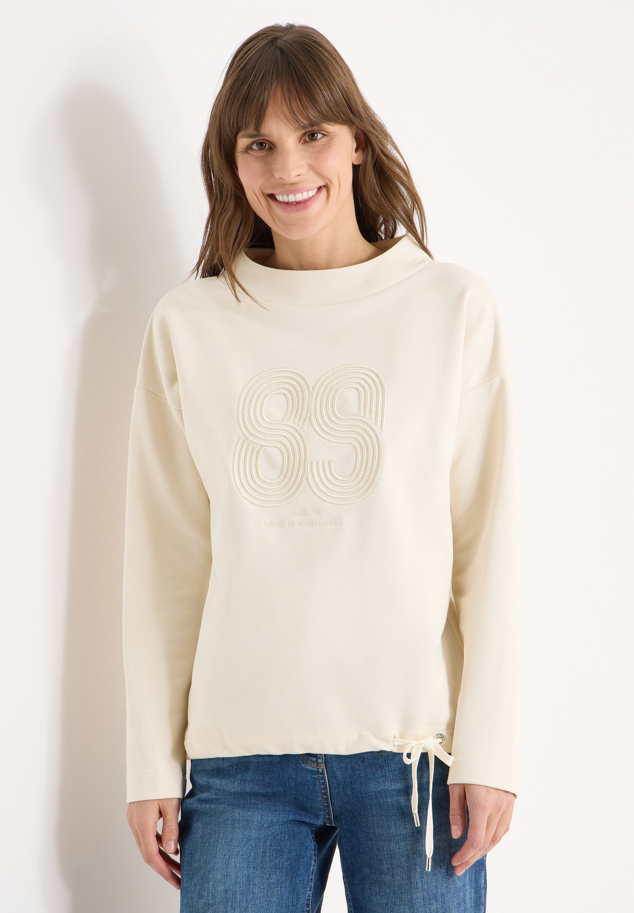 CECIL Langarmshirt Mit Stickerei