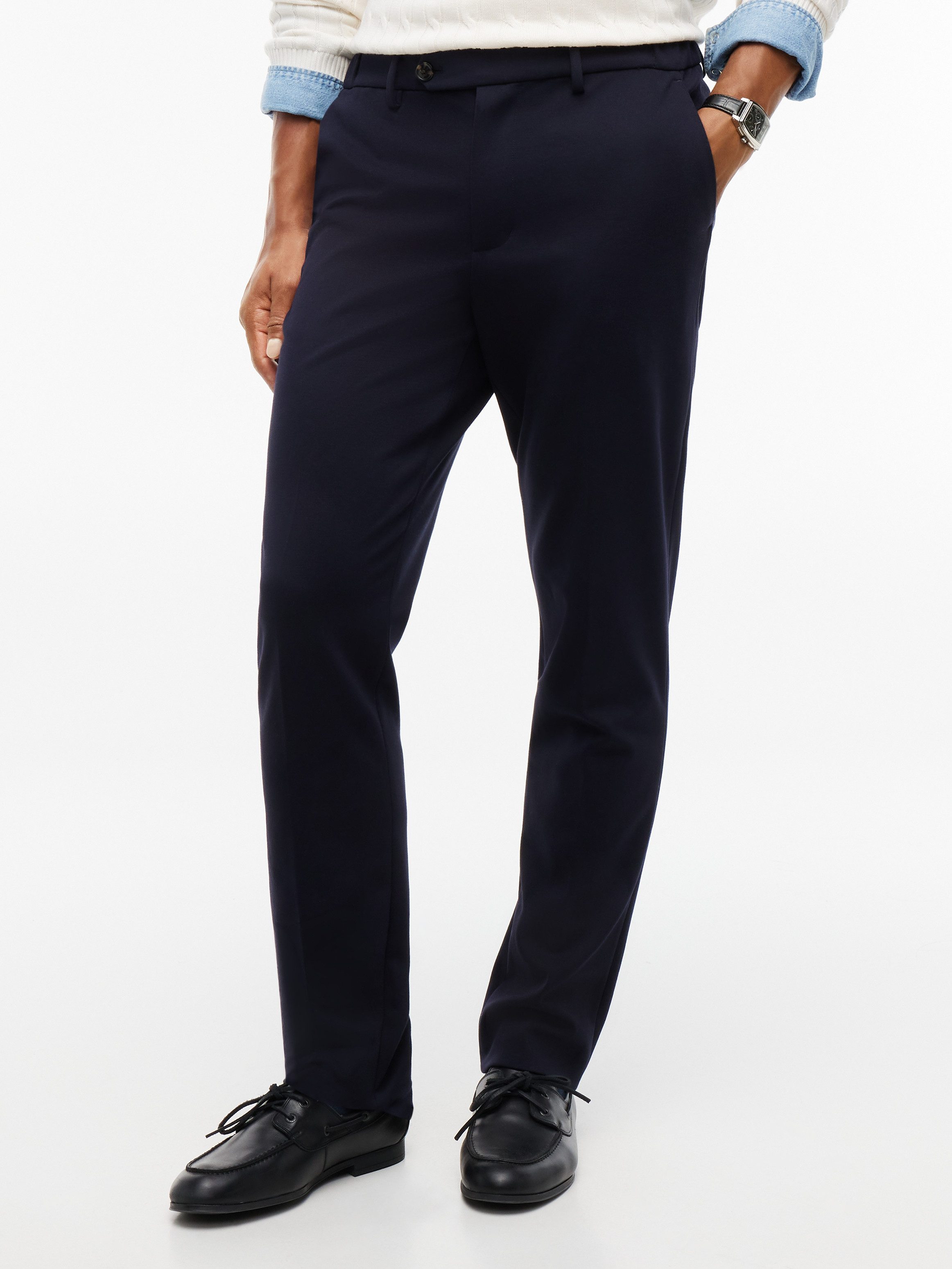 Tommy Hilfiger Bügelfaltenhose NY PUNTO MILANO PANTS Straight Leg Fit