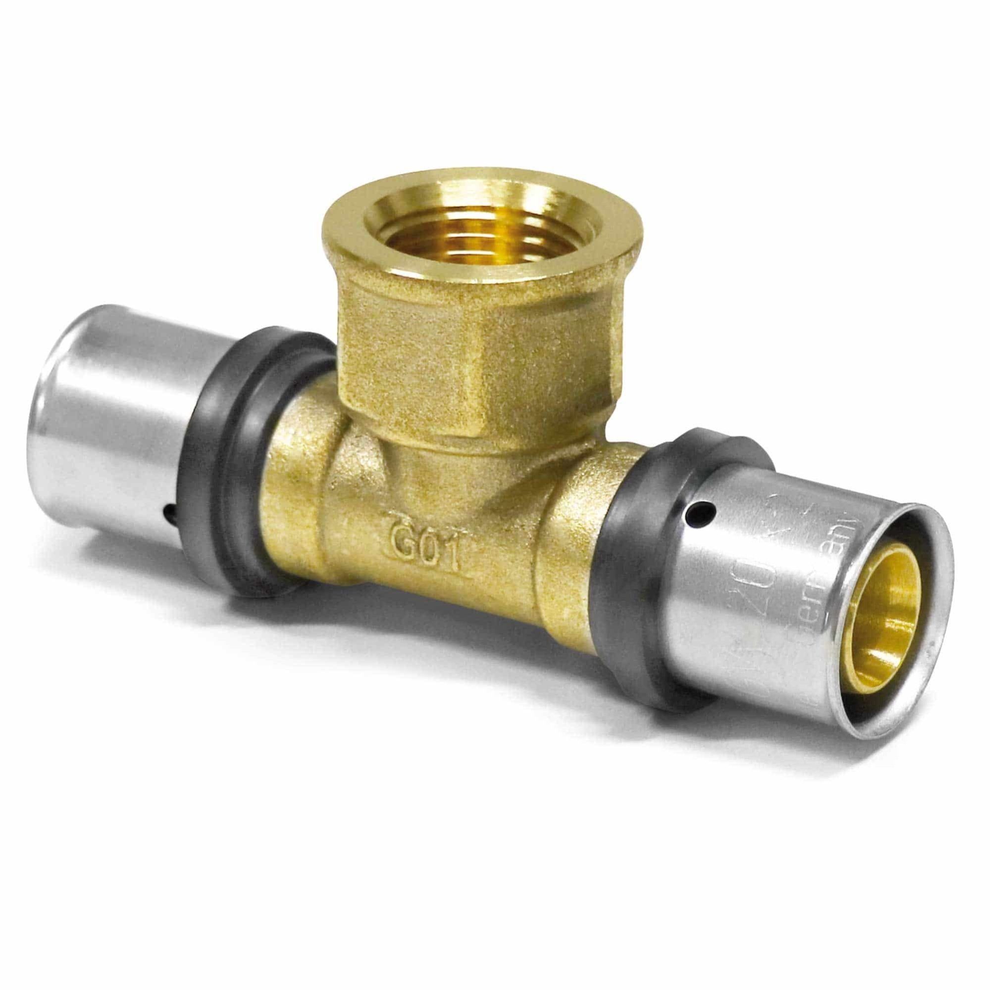 PipeTec Deutschland Pressfitting, Pipetec Press-T-Stück für Alu-Verbundrohr