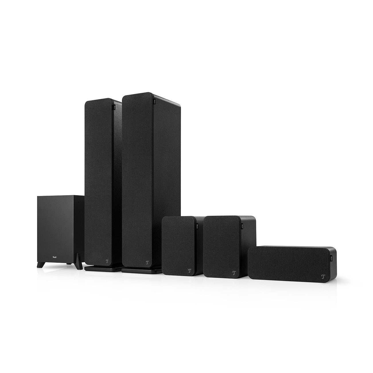 Teufel ULTIMA 40 Surround "5.1-Set" Stand-Lautsprecher (Anschlussklemmen, 440 W, kräftiger 150-Watt-Subwoofer, als Frontfire- oder Downfire-Subwoofer) – Bild 2 von 5