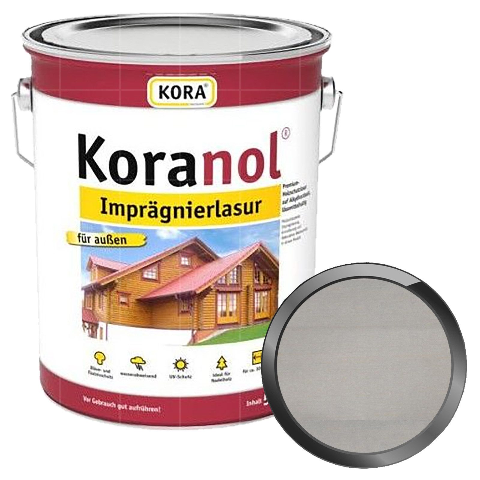 KORA Holzgrundierung Koranol Imprägnierlasur - 5 Ltr