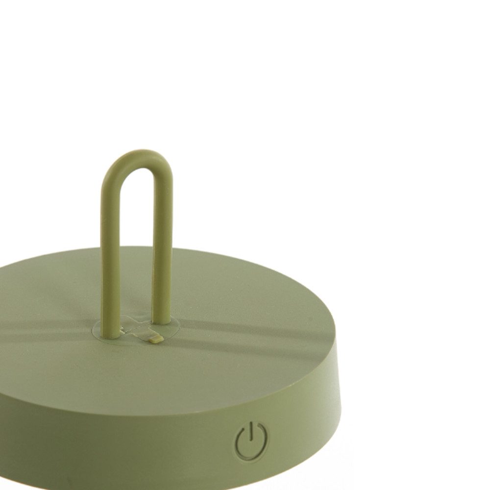 Light & Living Tischleuchte LED Tischleuchte AMPEHA von Light & Living Ø13x47 cm Lampe Olivgrün, mit Leuchtmittel