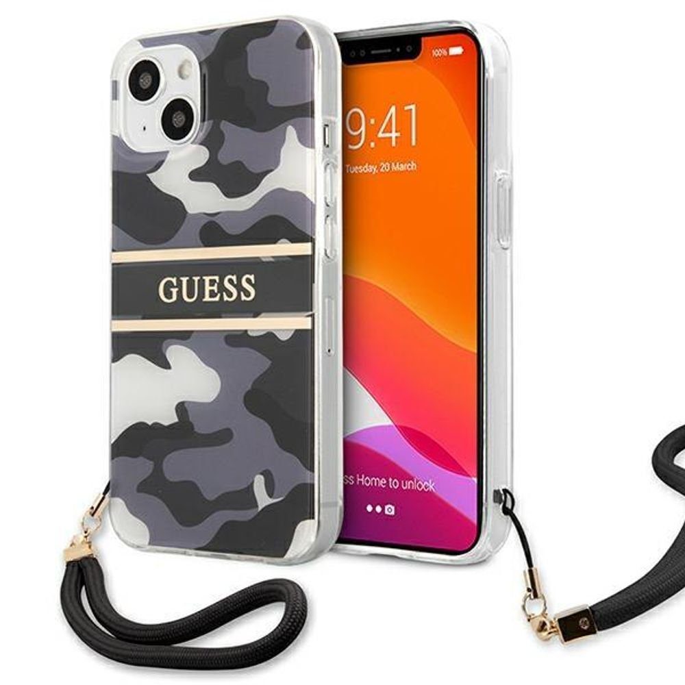 Guess Handyhülle Guess GUHCP13SKCABBK iPhone 13 mini 5,4 schwarz