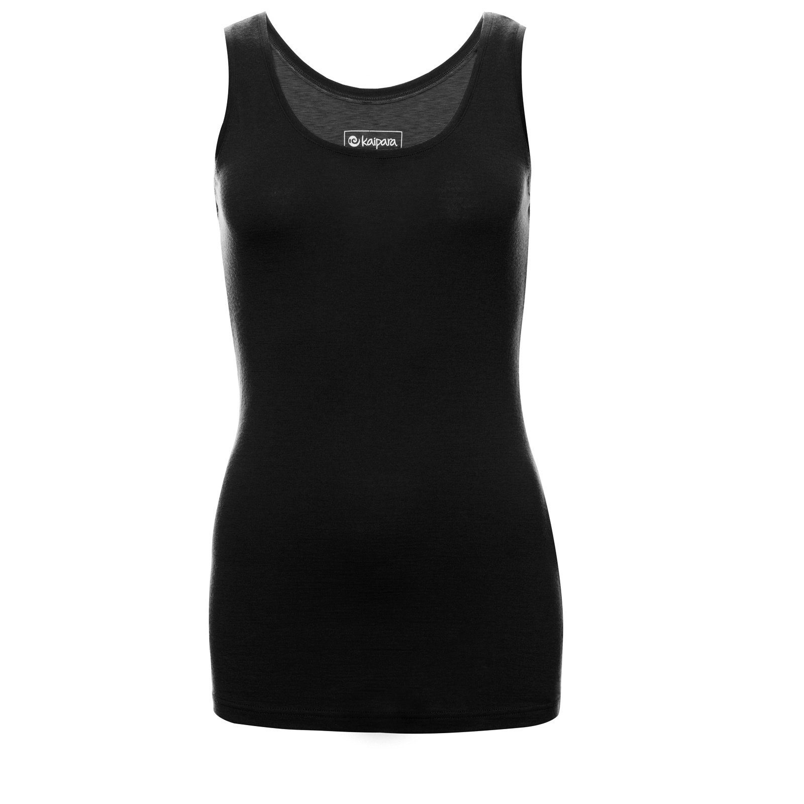 Kaipara - Merino Sportswear Funktionsshirt Merinowolle Damen Germany reiner Made (1-tlg) Merino aus URBAN Slimfit 200 in Black Top
