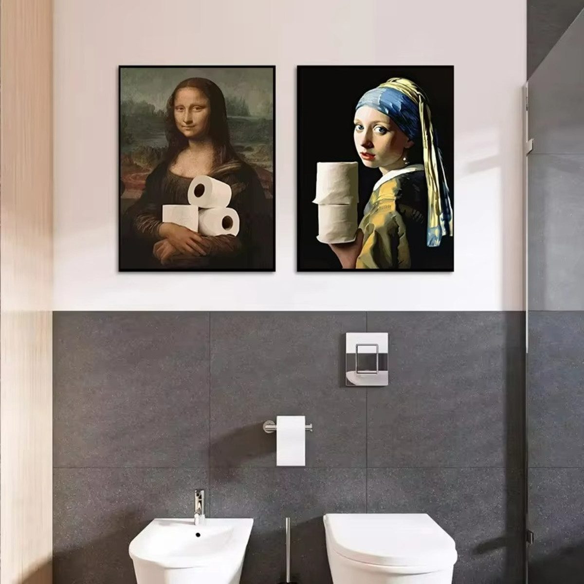 TPFLiving Kunstdruck (OHNE RAHMEN) Poster - Leinwand - Wandbild, Lustige Ba günstig online kaufen