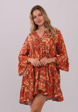 YC Fashion & Style Tunikakleid Paisley Boho-Chic Tunika-Kleid aus reiner Viskose Alloverdruck, Boho