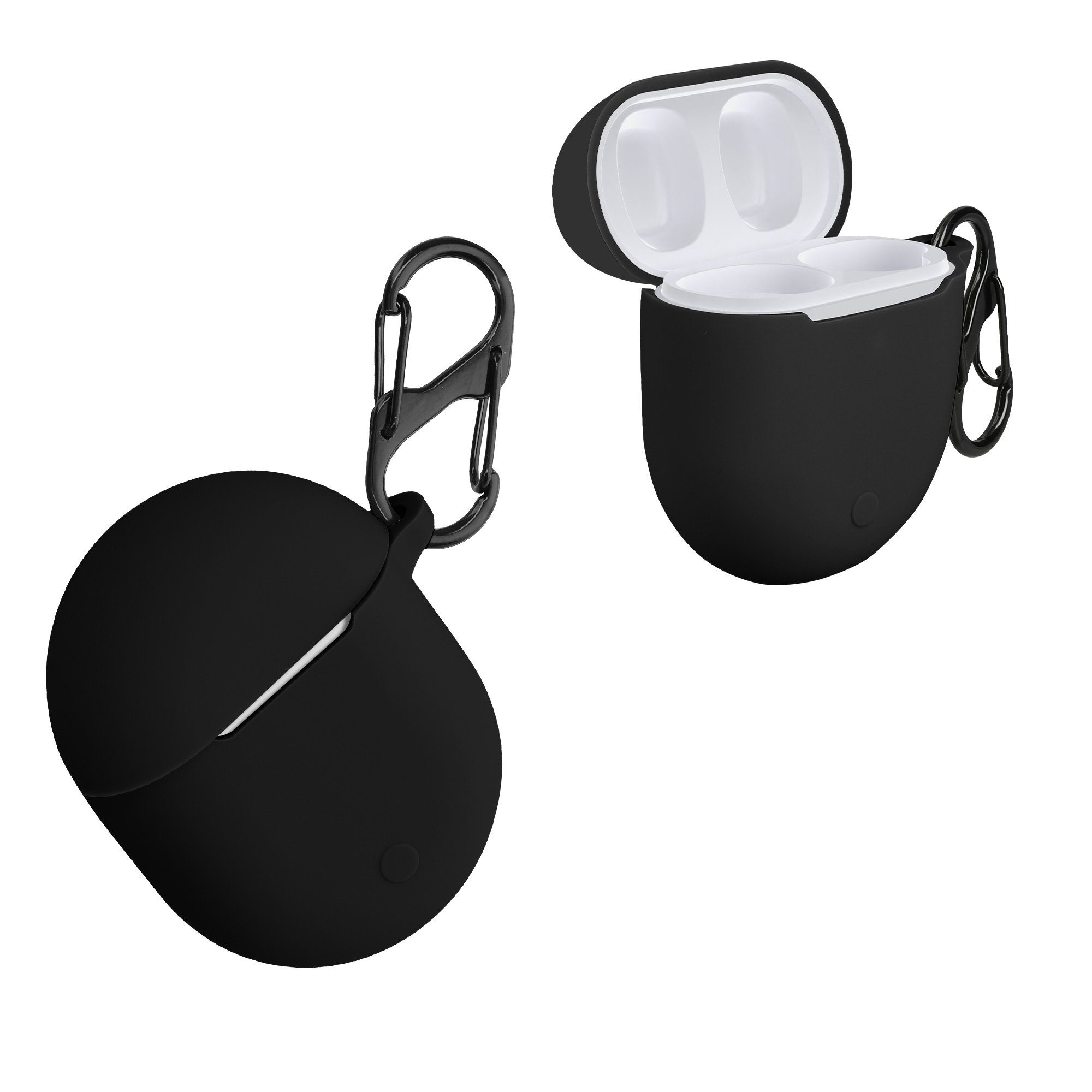kwmobile Kopfhörer-Schutzhülle Schutzhülle für Xiaomi Redmi Airdots 3 Pro / Buds 3 Pro Hülle, TPU Silikon Case für Kopfhörer Ladecase stoßfestes Cover mit Karabiner