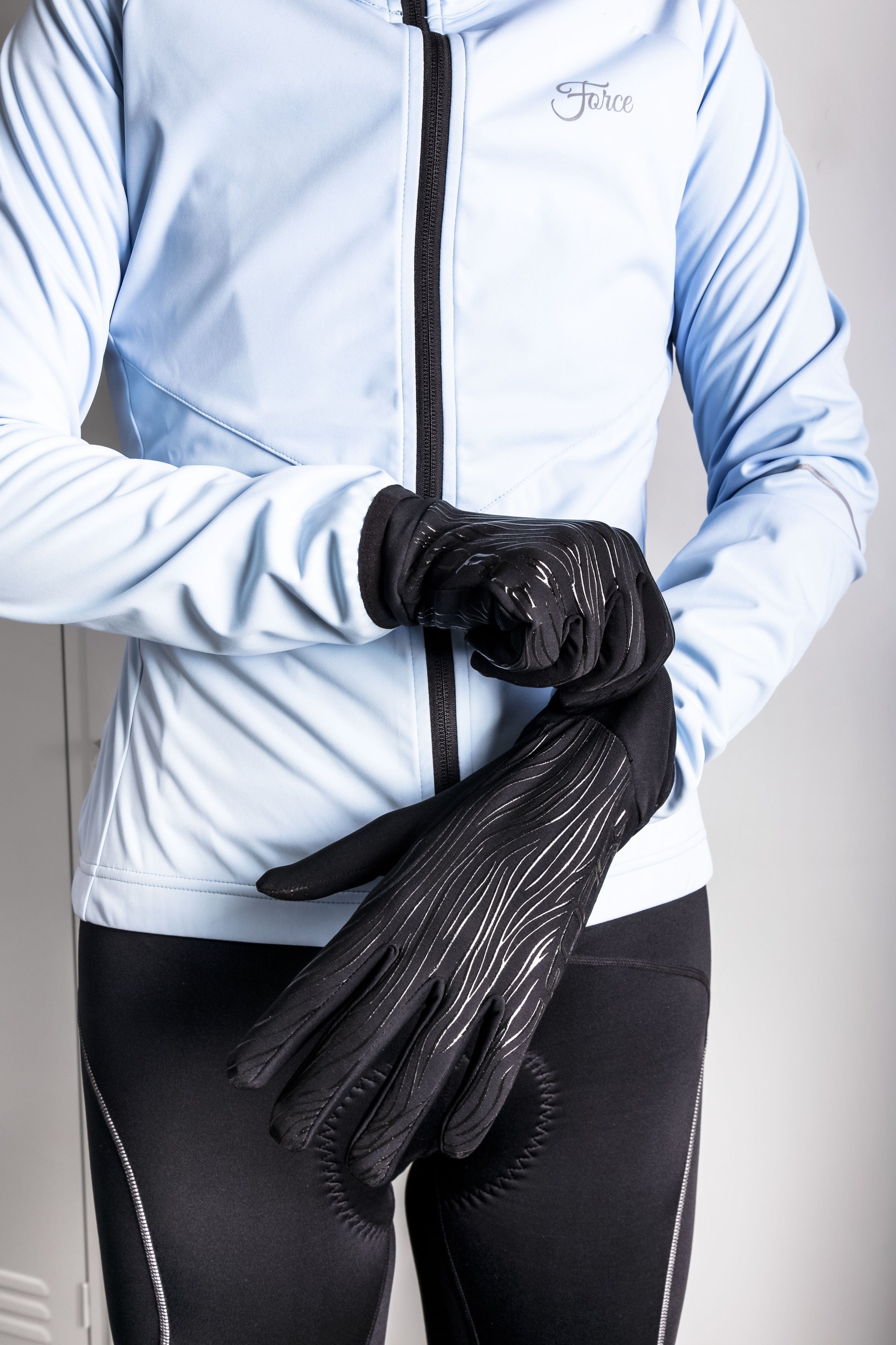 °C °C schwarz FORCE und FORCE TIGER Handschuhe Fahrradhandschuhe +15 +10