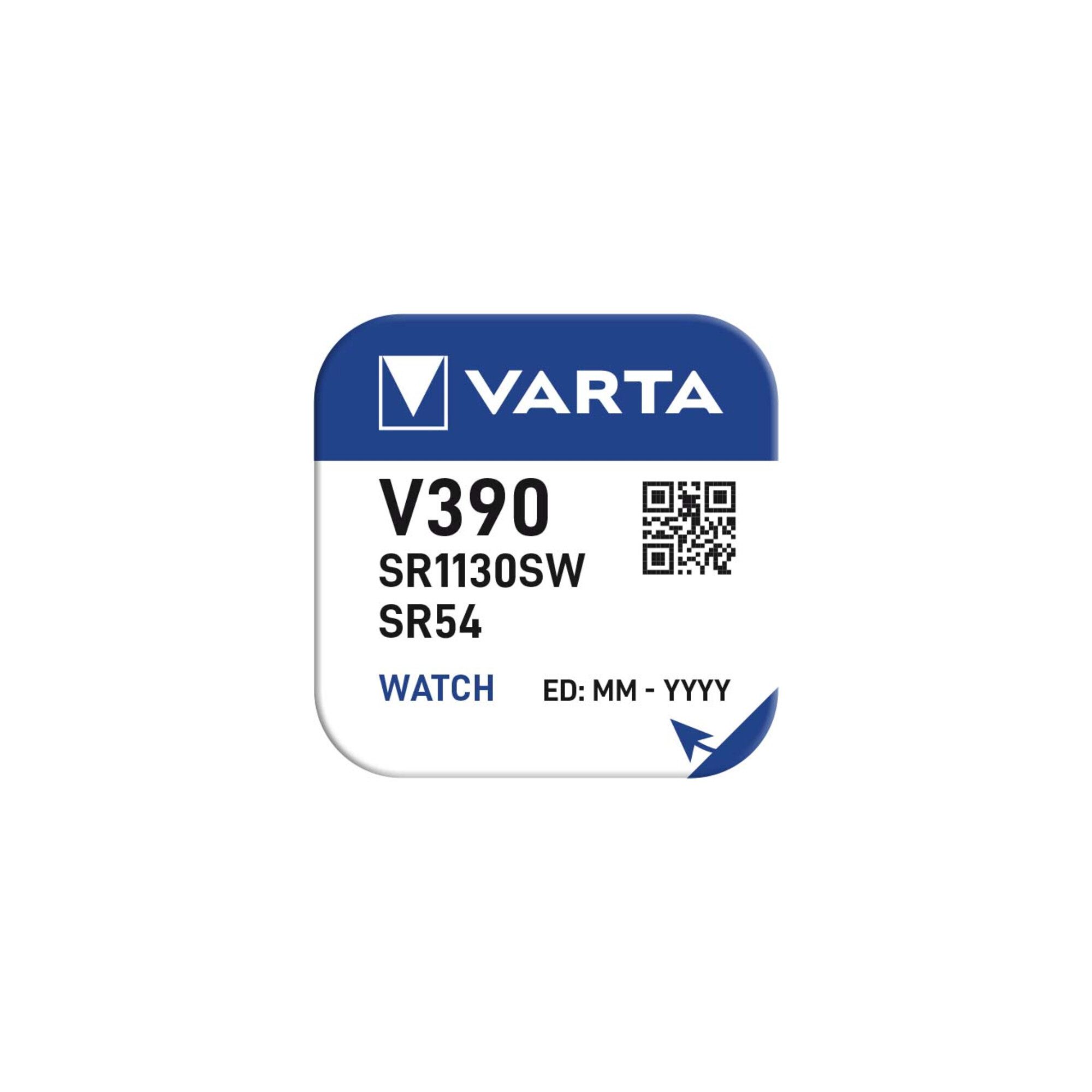 VARTA Varta Cons.Varta Uhren-Batterie 1,55V/59mAh/Silber V 390 Stk.1 Batterie