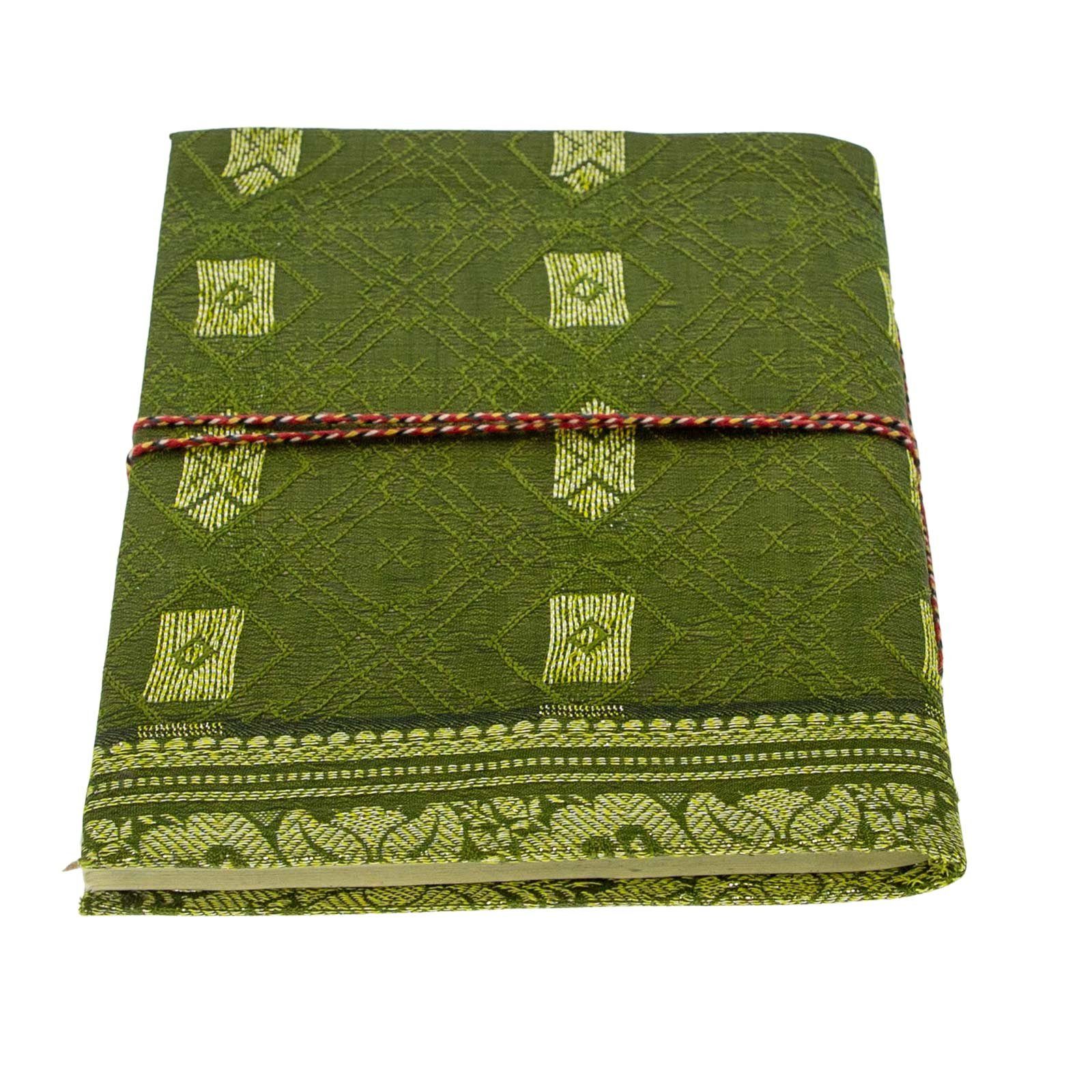 Baumwollpapier-Notizbuch handgefertigt 10x15cm Sari MAGIE Tagebuch KUNST UND Poesie Tagebuch