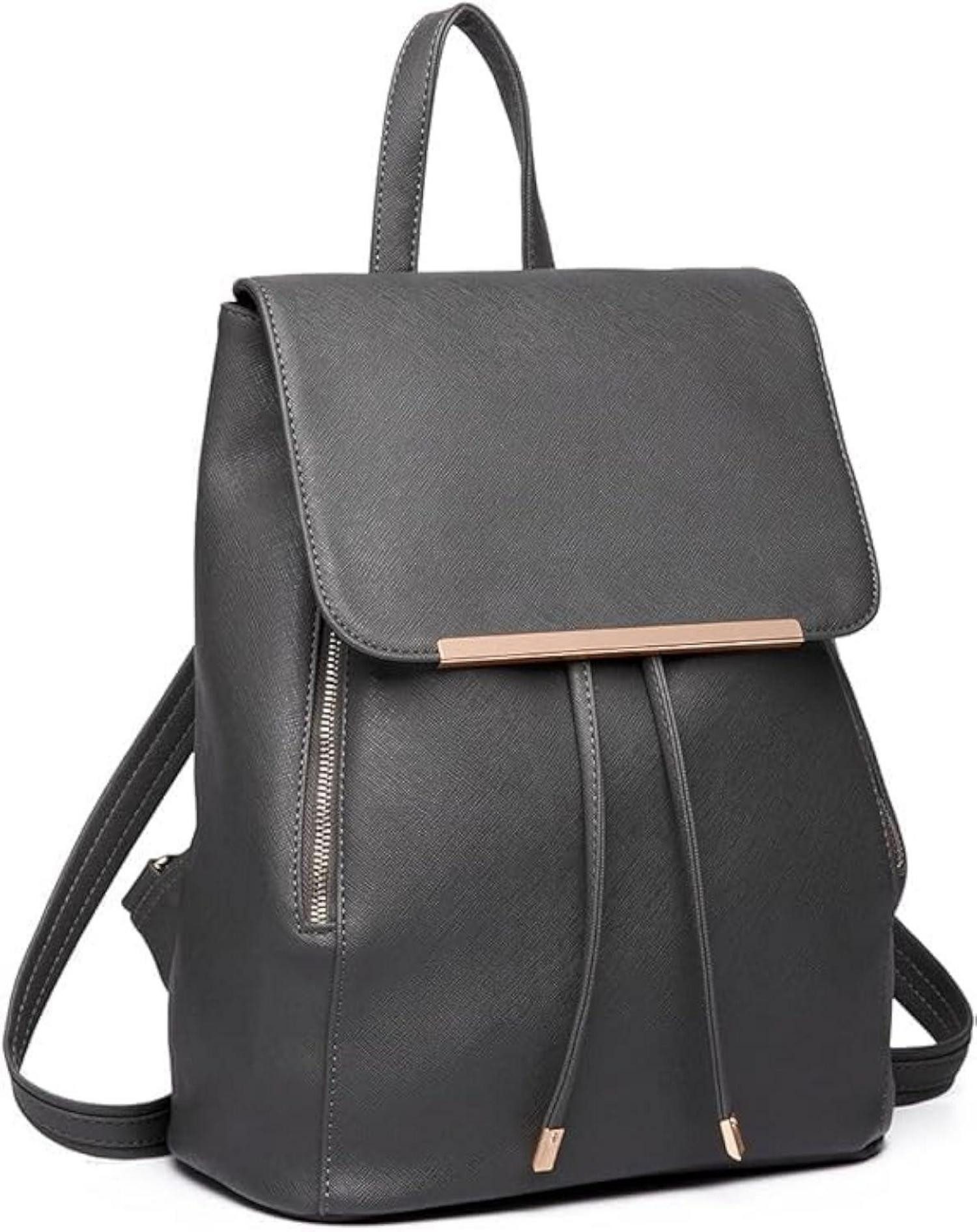 LuxusKollektion Cityrucksack Damen Rucksack Klein Wasserdicht Cityrucksack PU Leder Backpack Modern