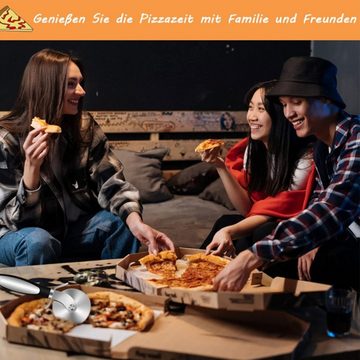KÜLER Pizzaschneider Pizzaschneider aus Edelstahl,Käsespachtel,Backwerkzeug,Küchen-Pizzarad