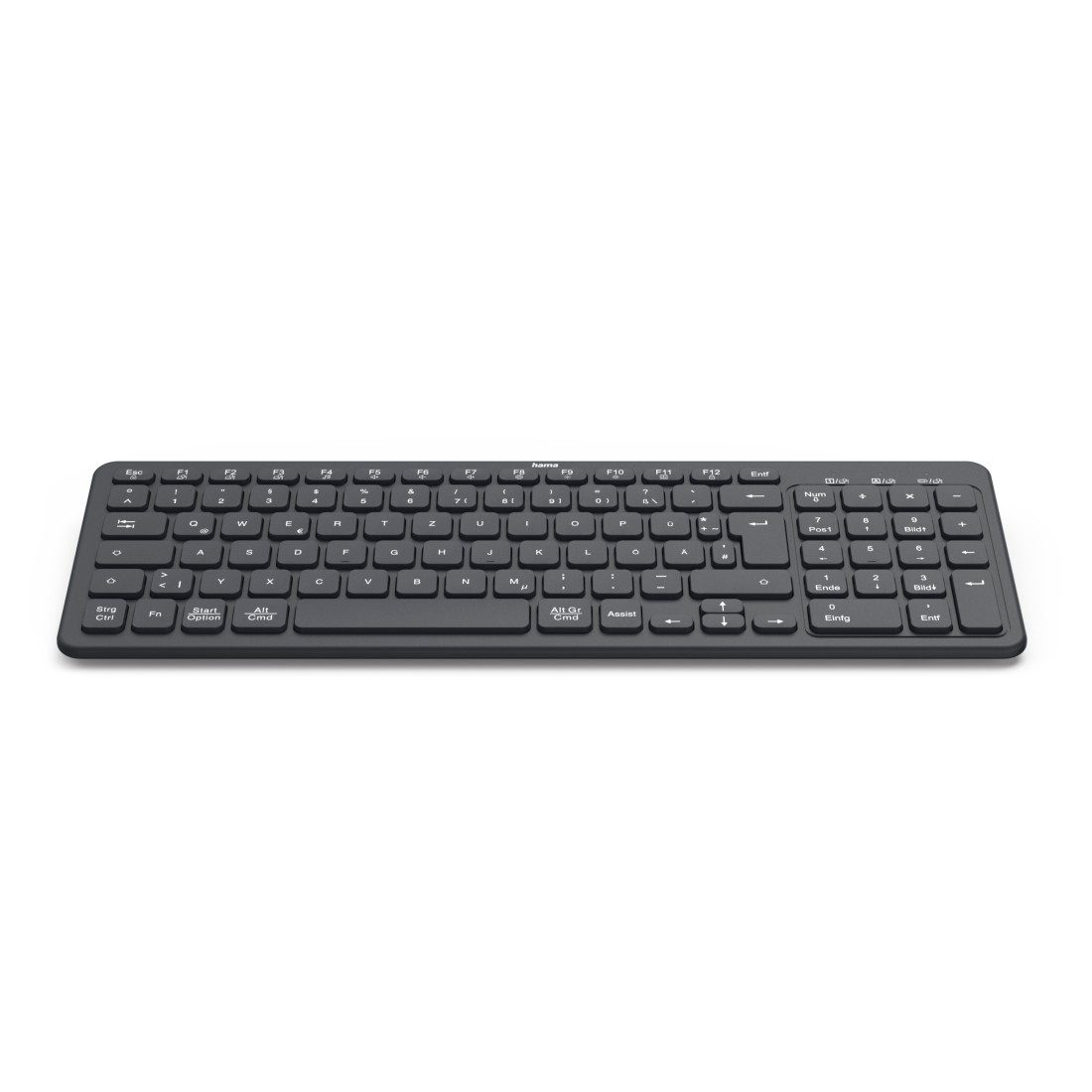 Hama Tastatur WK-300 (kabellos, QUERTZ, Multi-Device) Tastatur