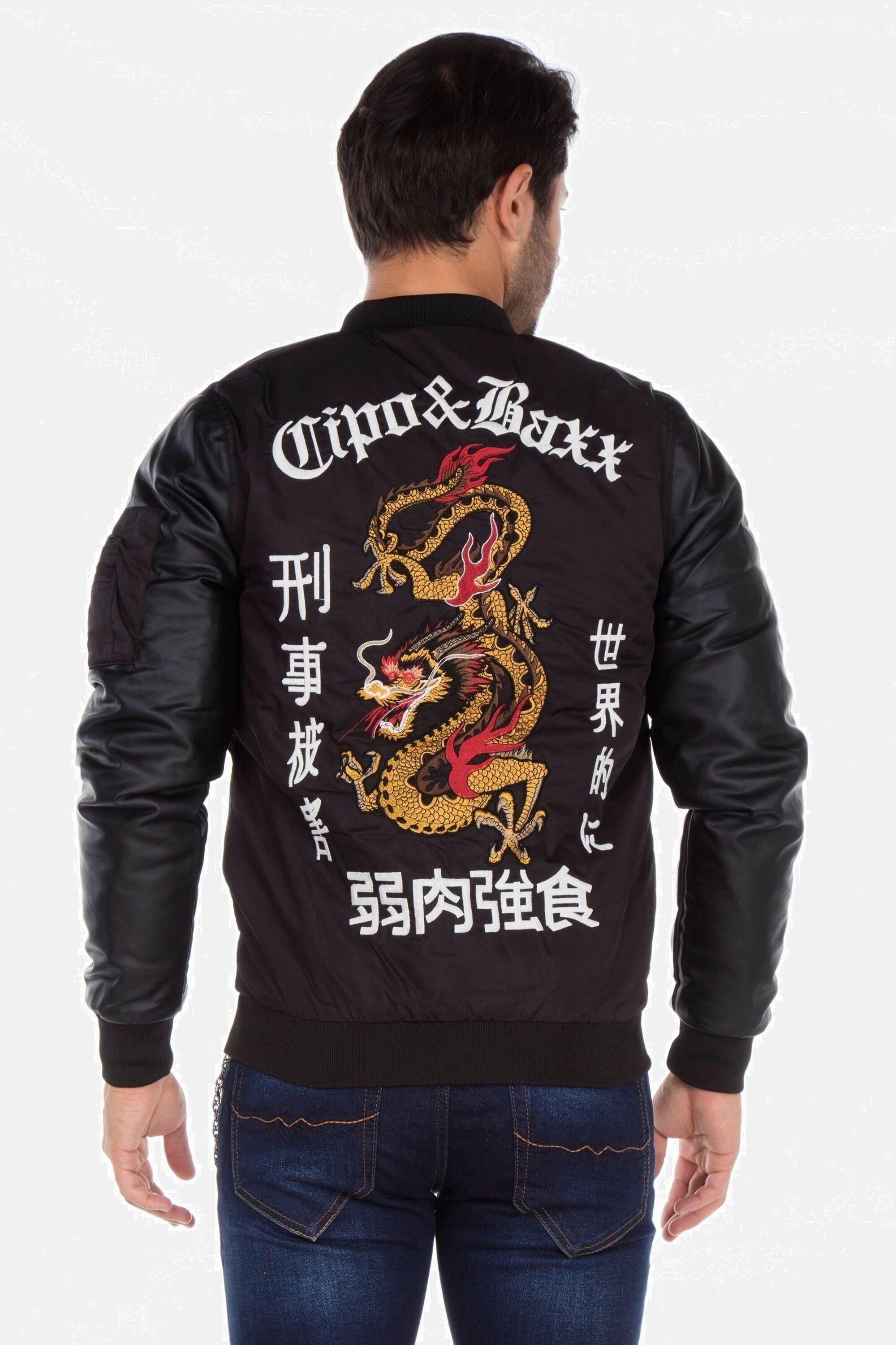 Cipo & Baxx Bikerjacke Jacke in Slim-Fit, CJ-175 günstig online kaufen